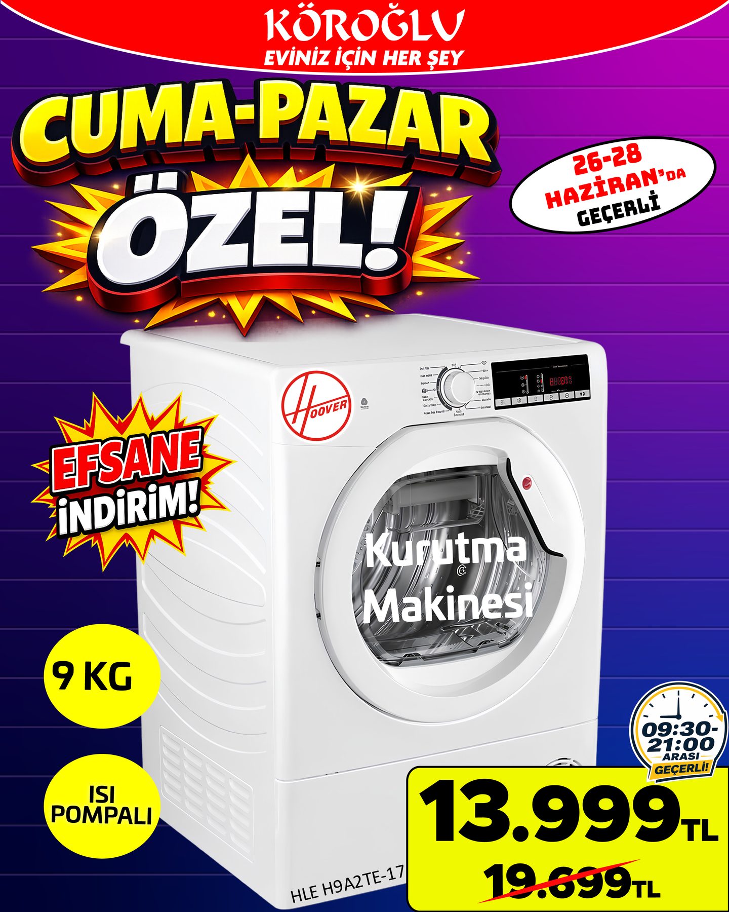 Hoover Kurutma Makinesi Main image