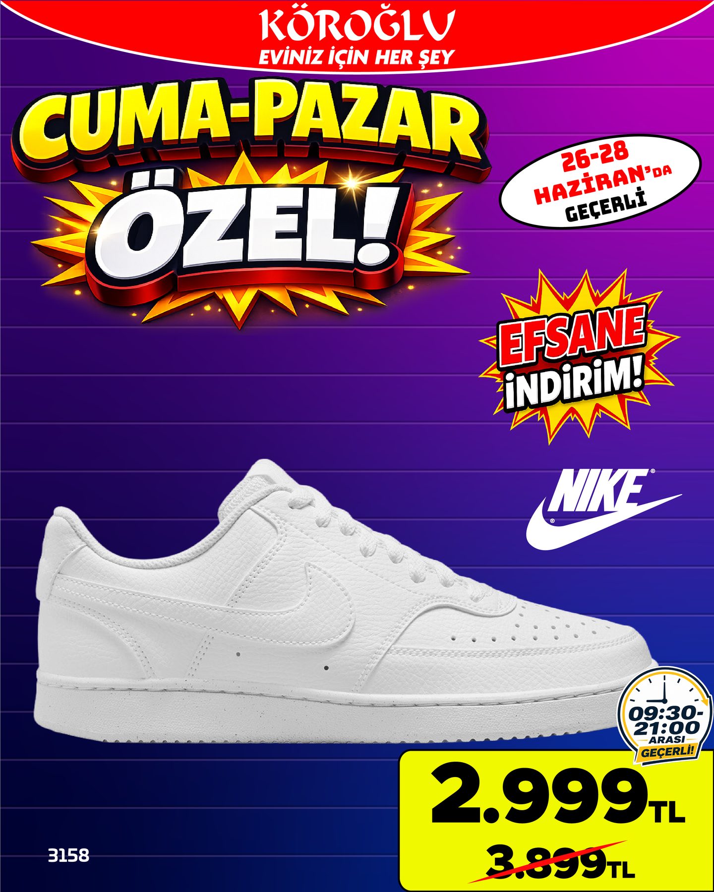 Nike Beyaz Spor Ayakkabı Main image