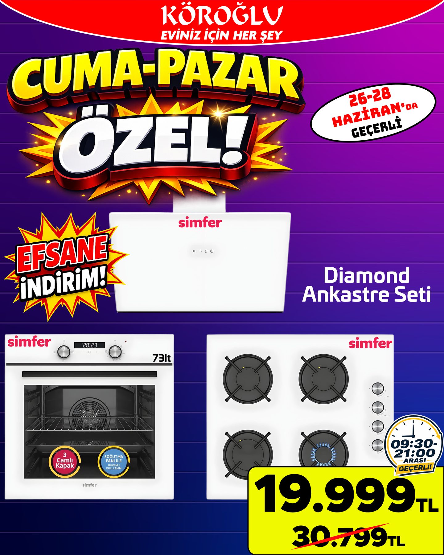 Simfer Diamond Ankastre Seti