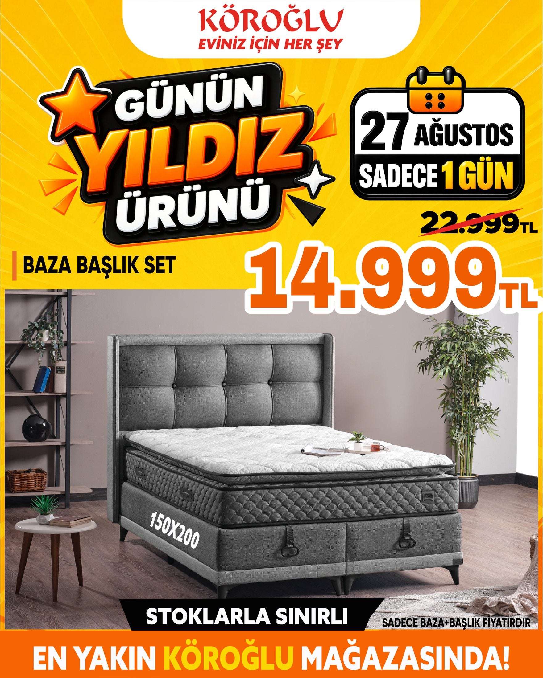 Baza Başlık Set 150x200