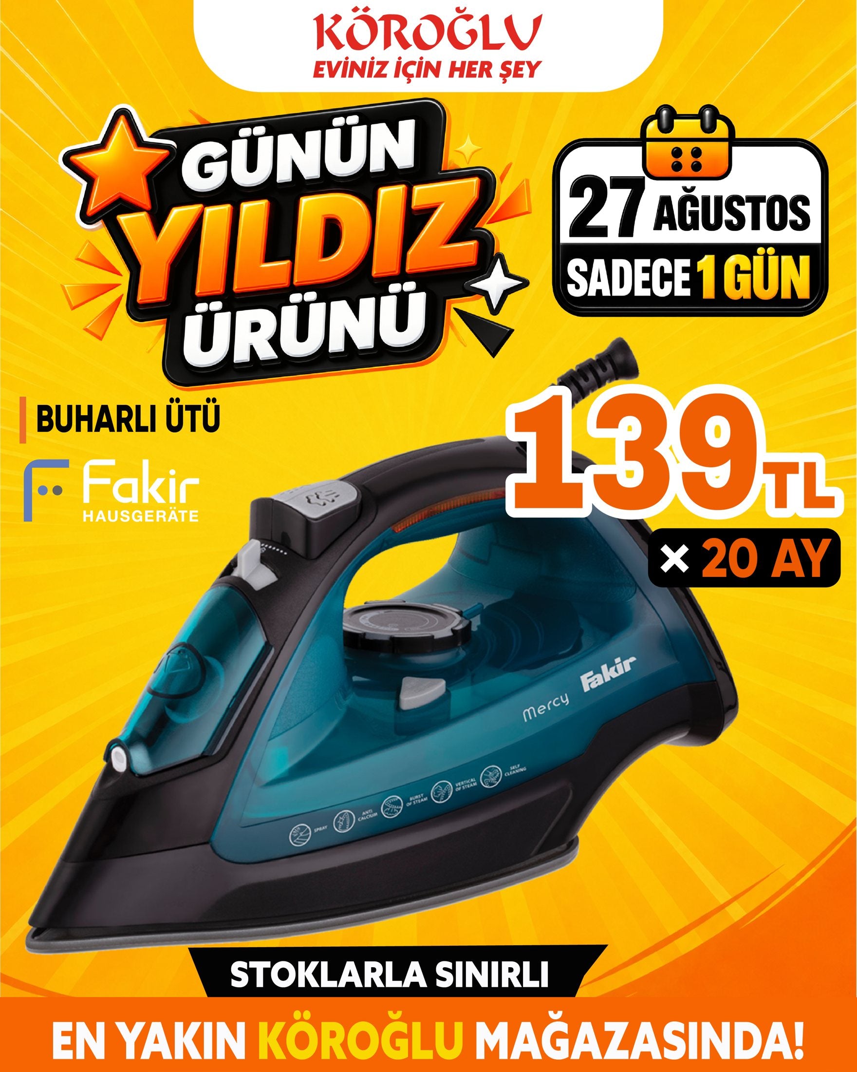 Fakir Buharlı Ütü