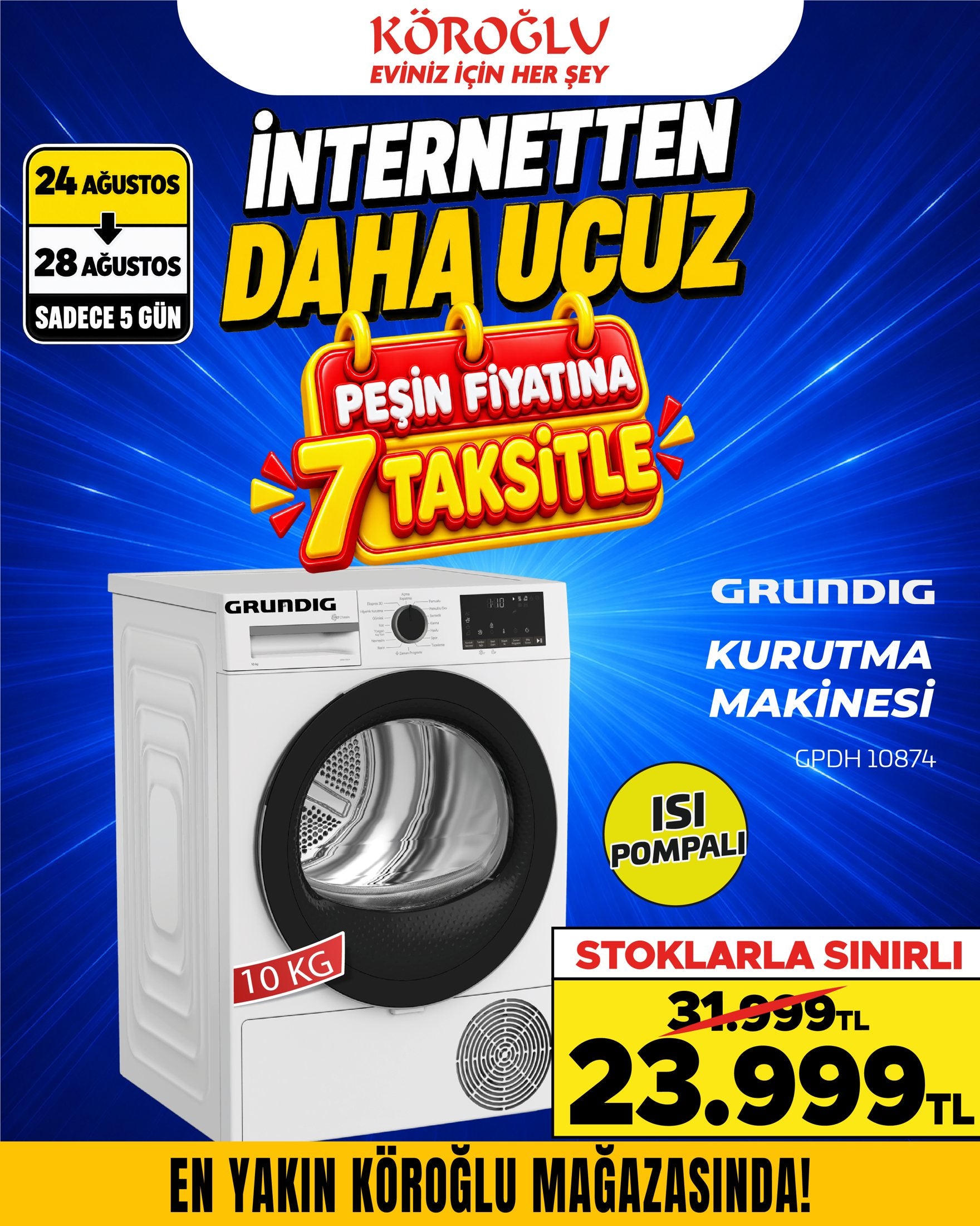 Grundig Kurutma Makinesi 10 Kg Main image
