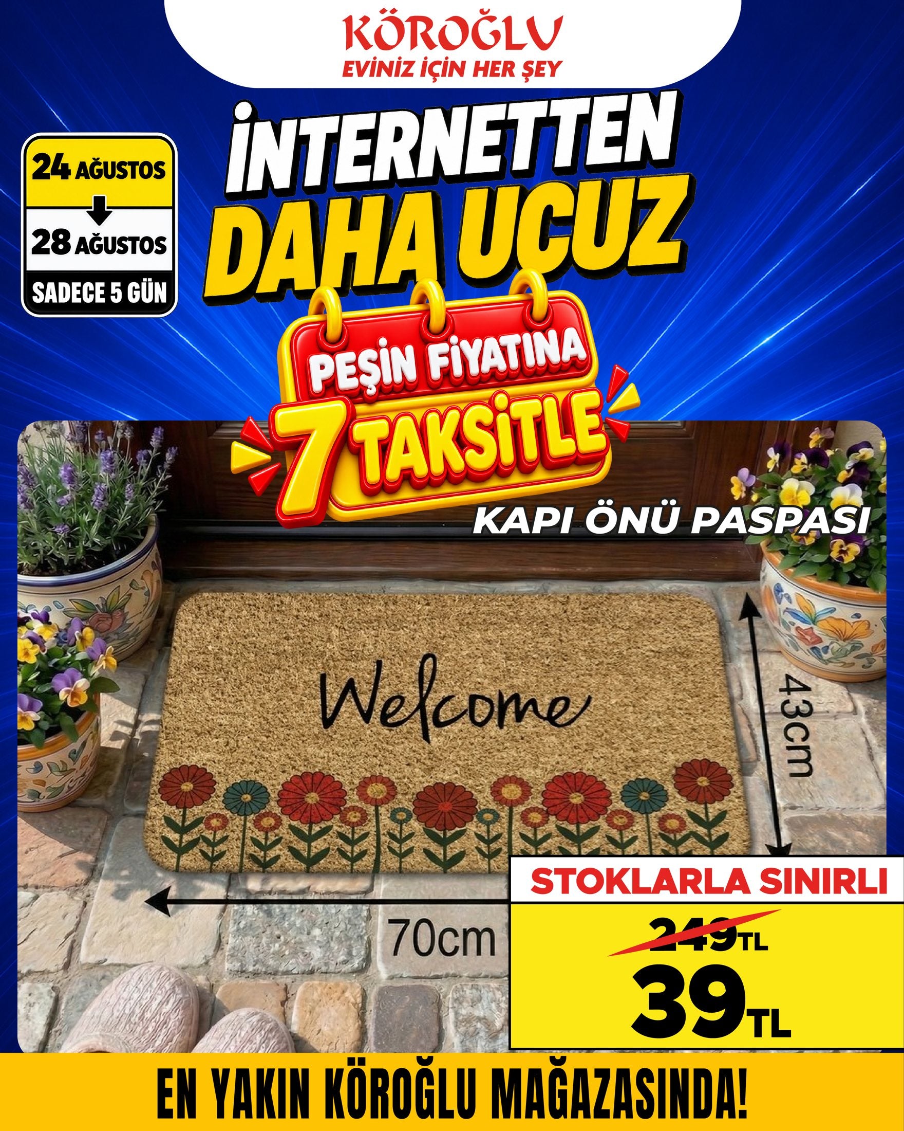Kapı Önü Paspası 43x70 Main image