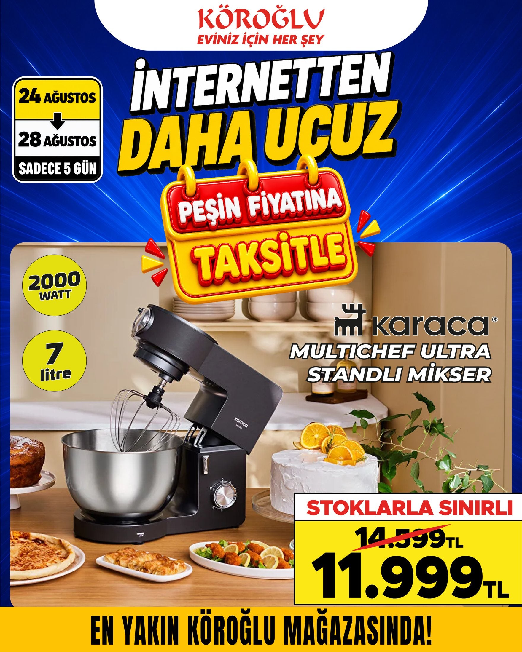 Karaca Multichef Ultra Standlı Mikser