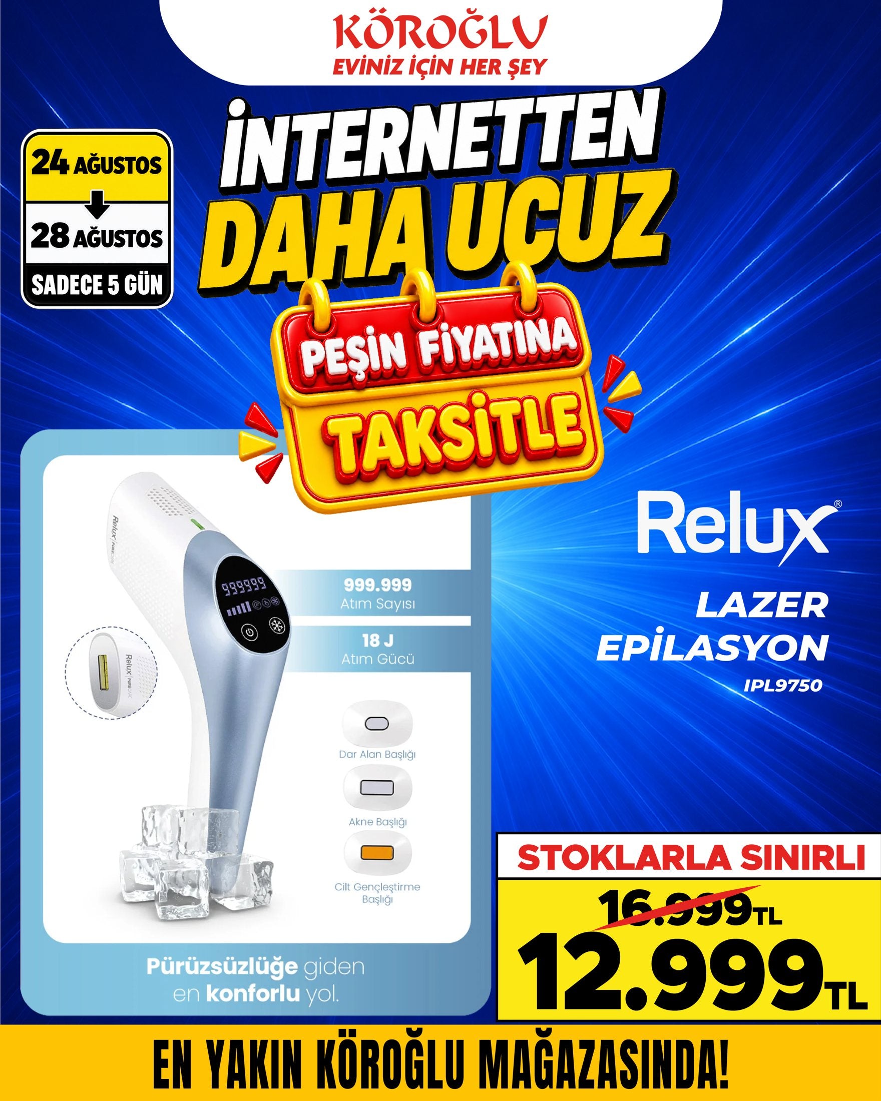 Relux Lazer Epilasyon