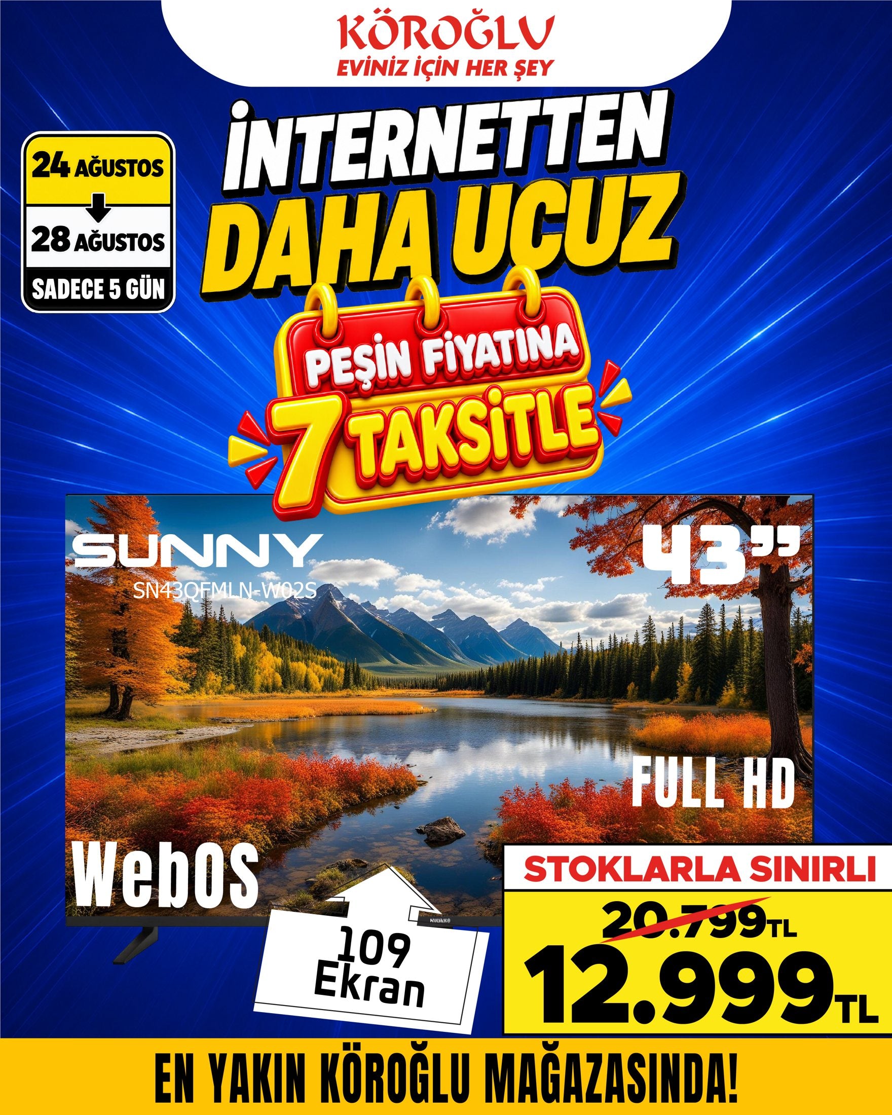 Sunny 43 İnç Full HD TV