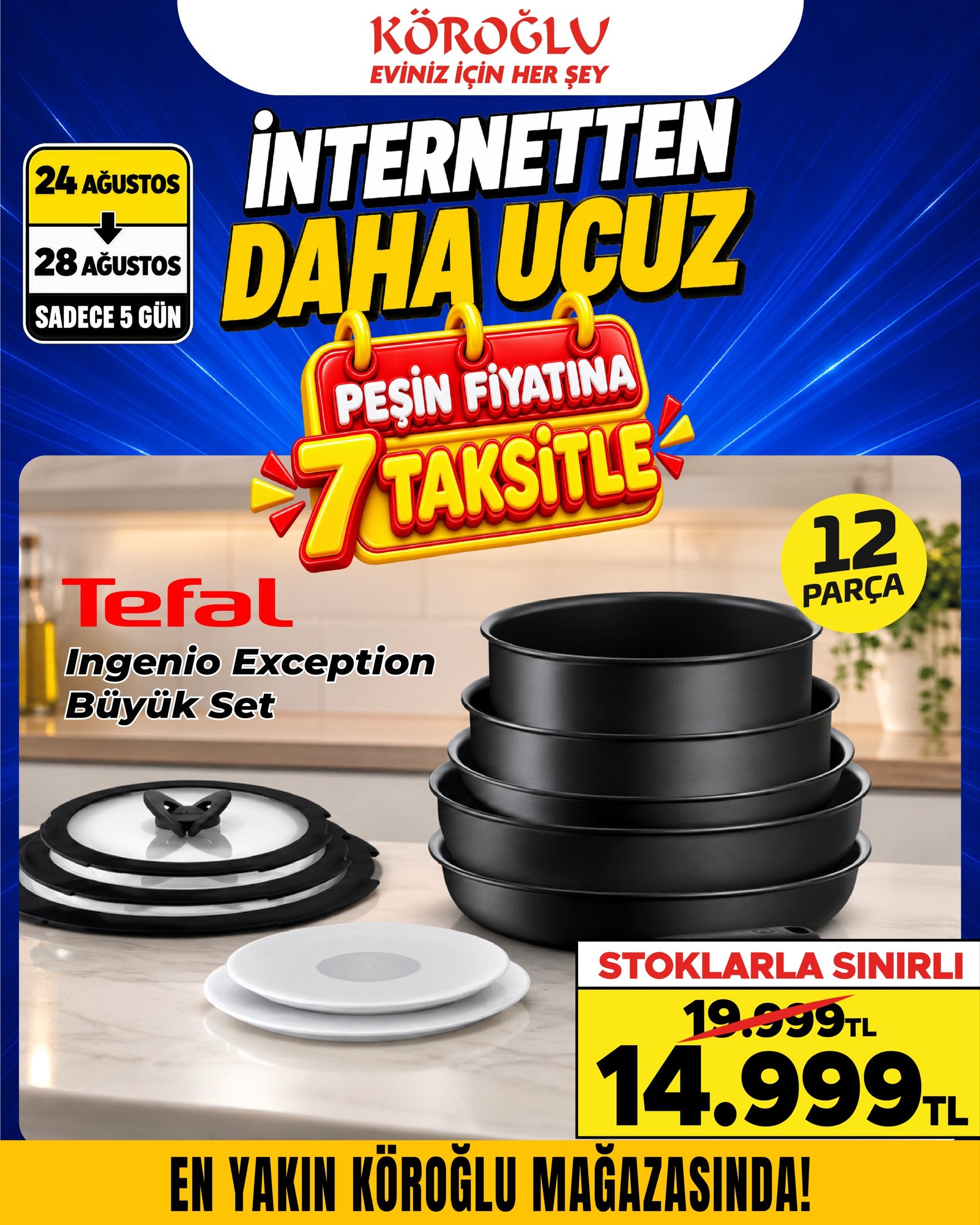 Tefal Ingenio Exception Büyük Set 12 Parça