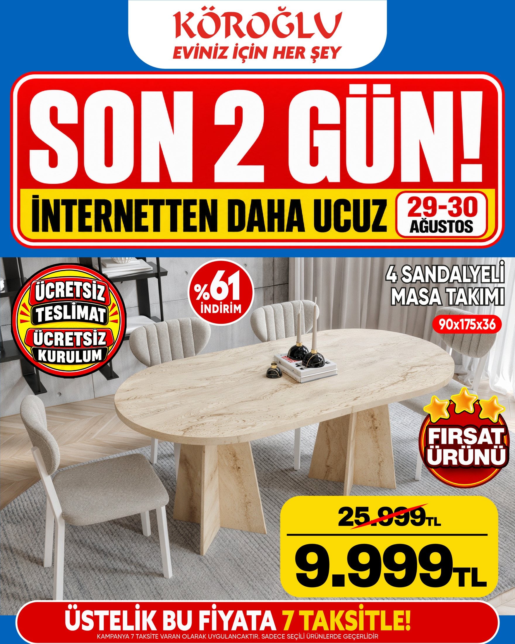 4 Sandalyeli Masa Takımı Main image