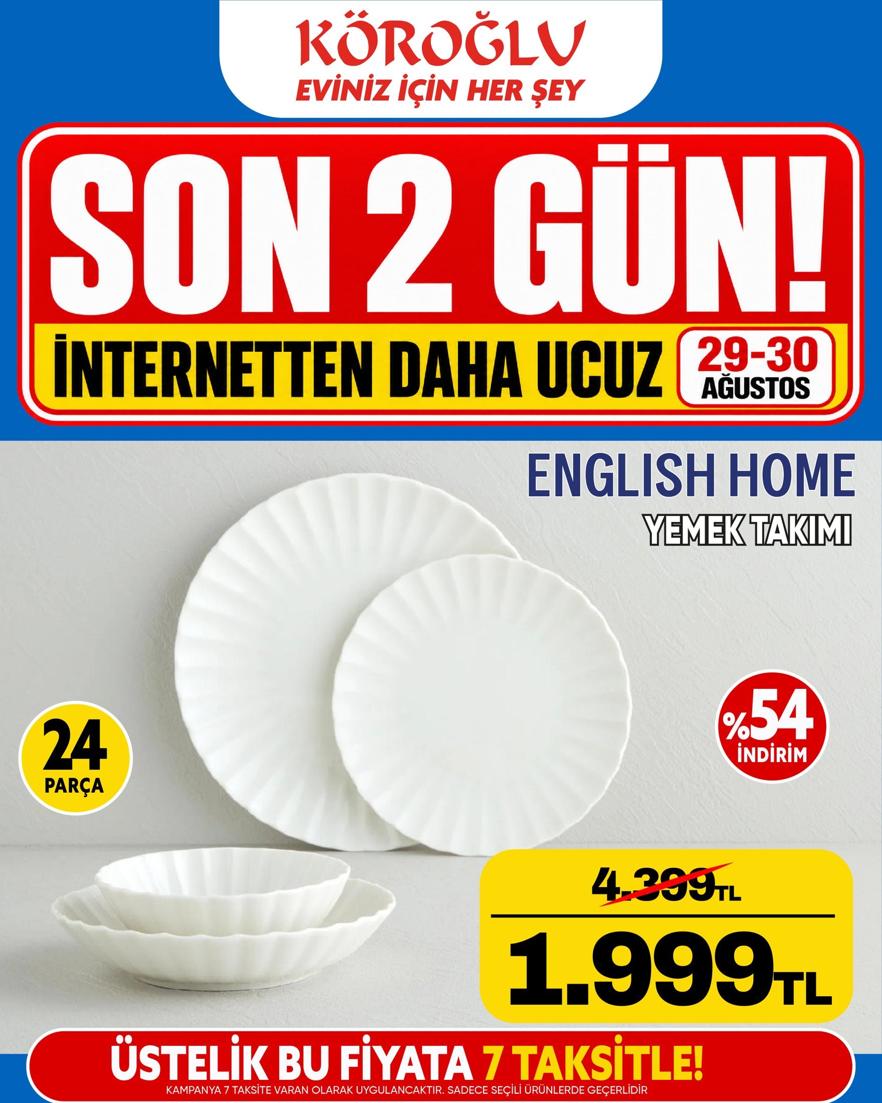 English Home Yemek Takımı 24 Parça Main image