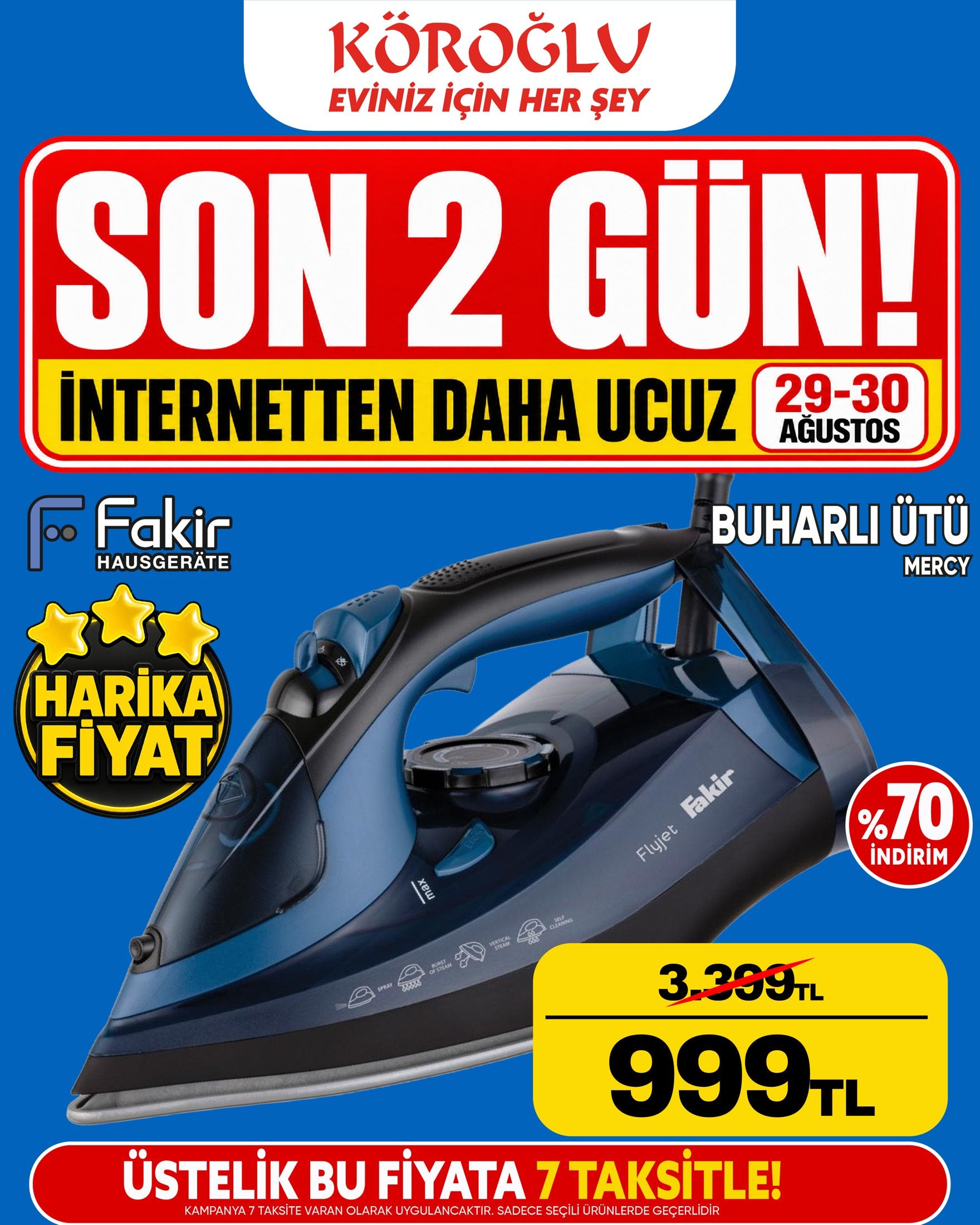 Fakir Buharlı Ütü Mercy