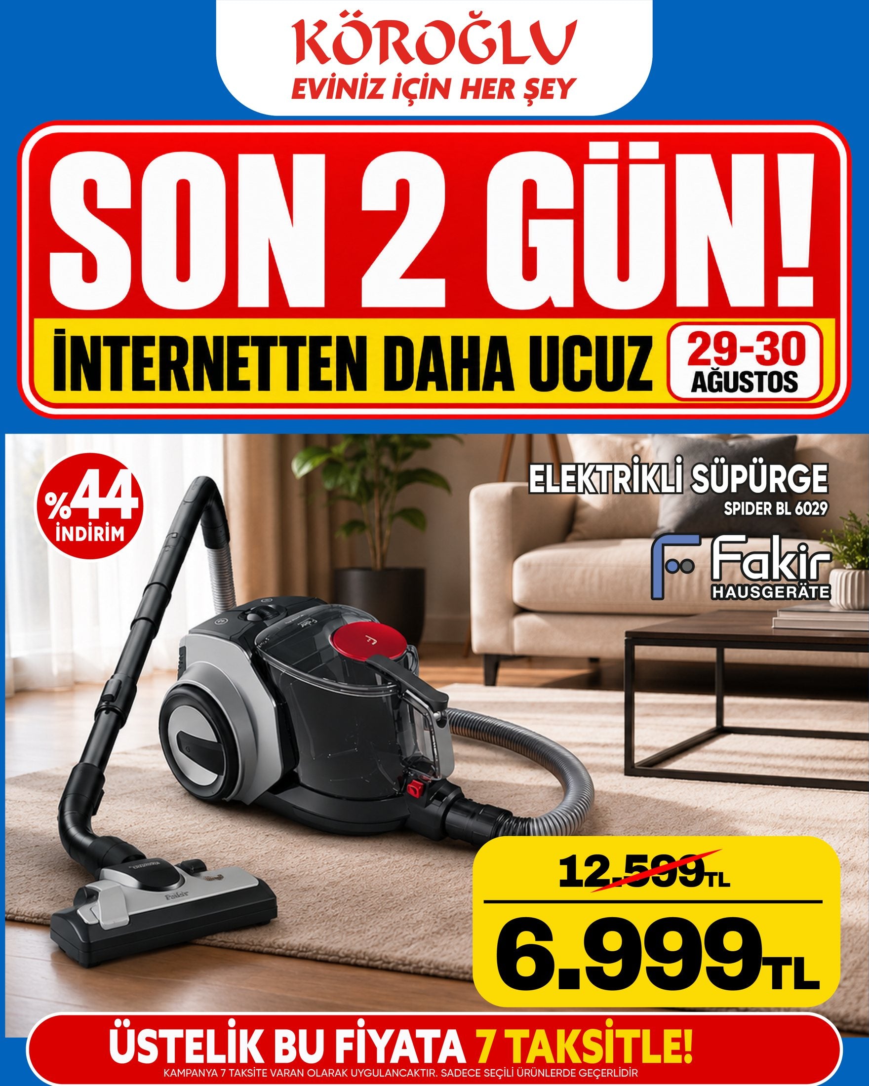 Fakir Elektrikli Süpürge