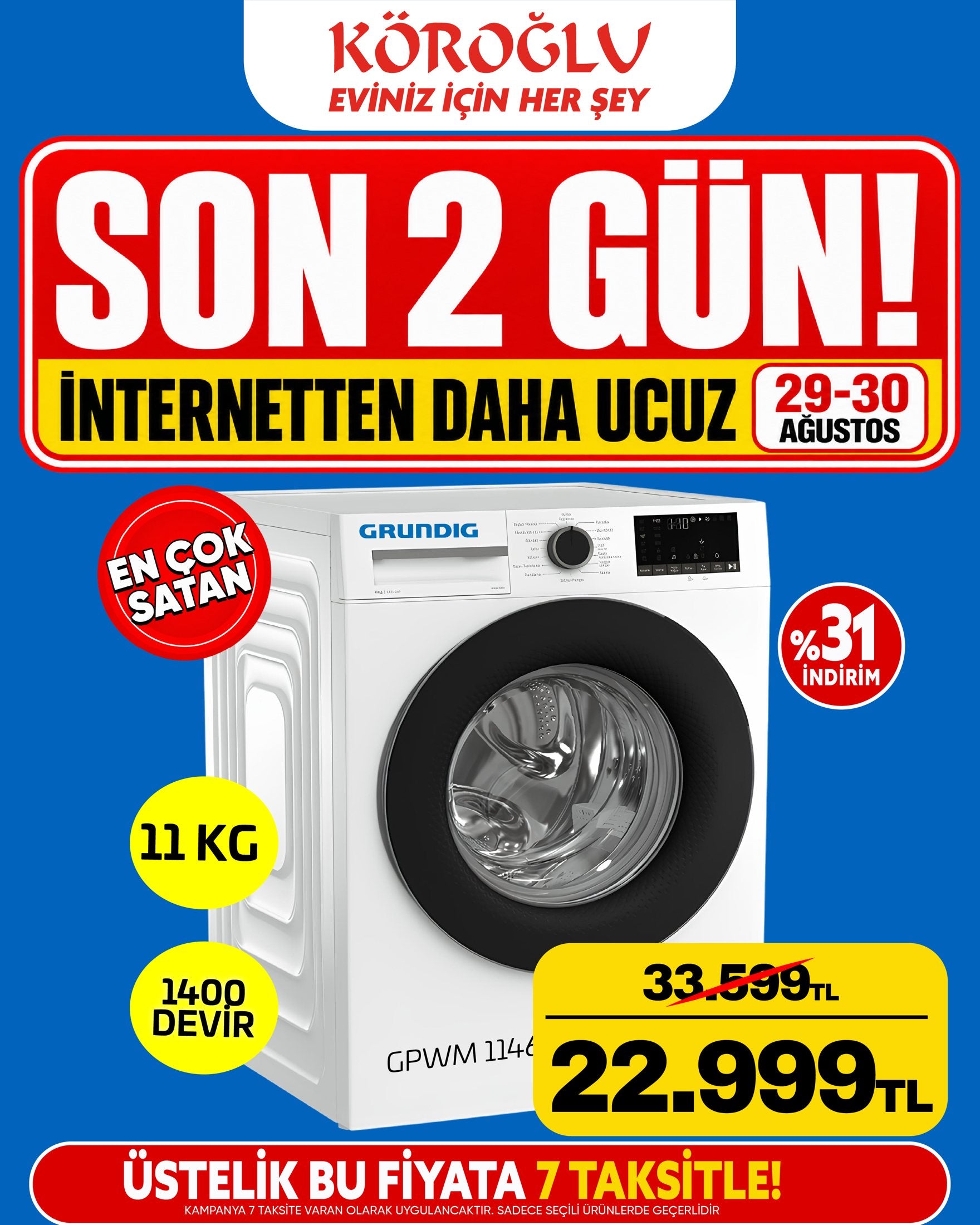 Grundig Çamaşır Makinesi 11 Kg Main image