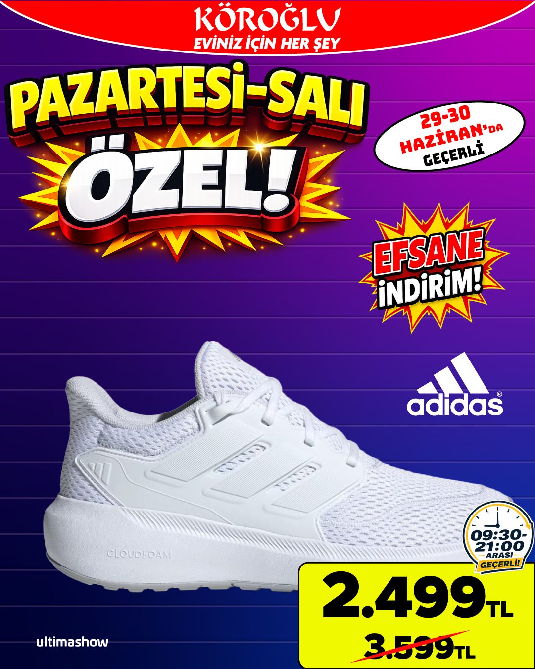 Adidas Beyaz Spor Ayakkabı