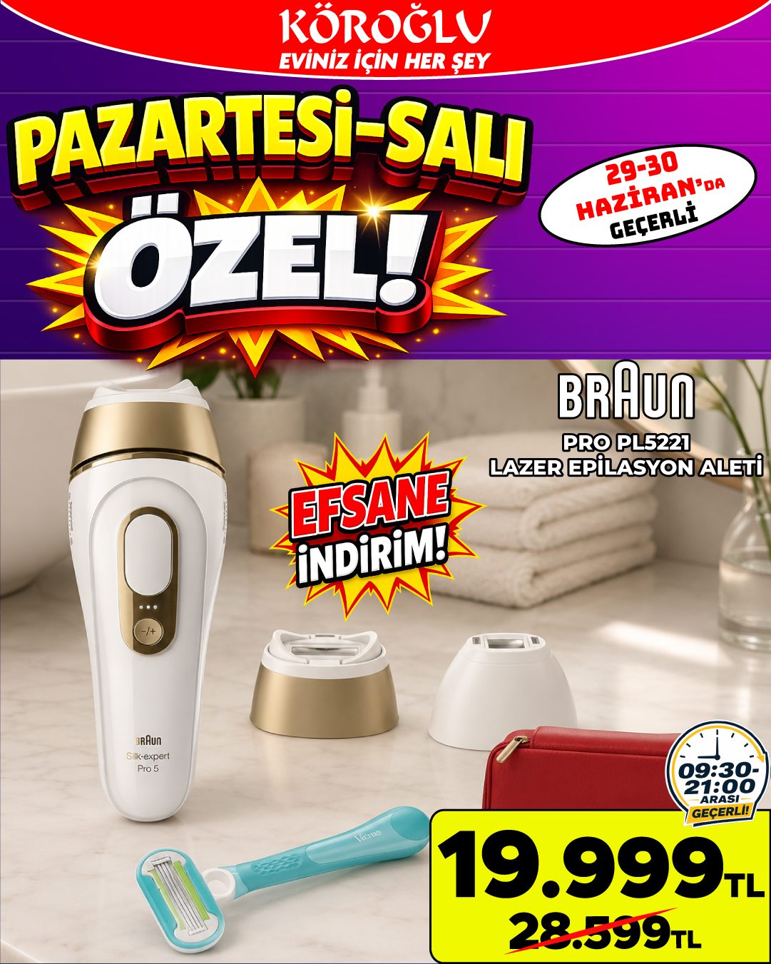 Braun Lazer Epilasyon Aleti