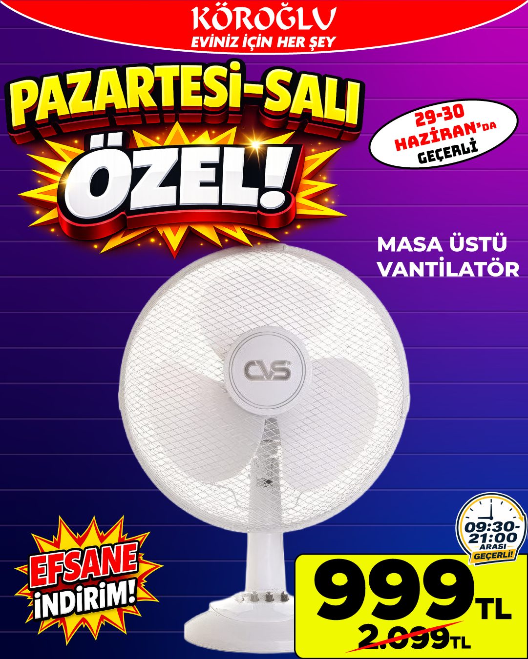 CVS Masaüstü Vantilatör Main image