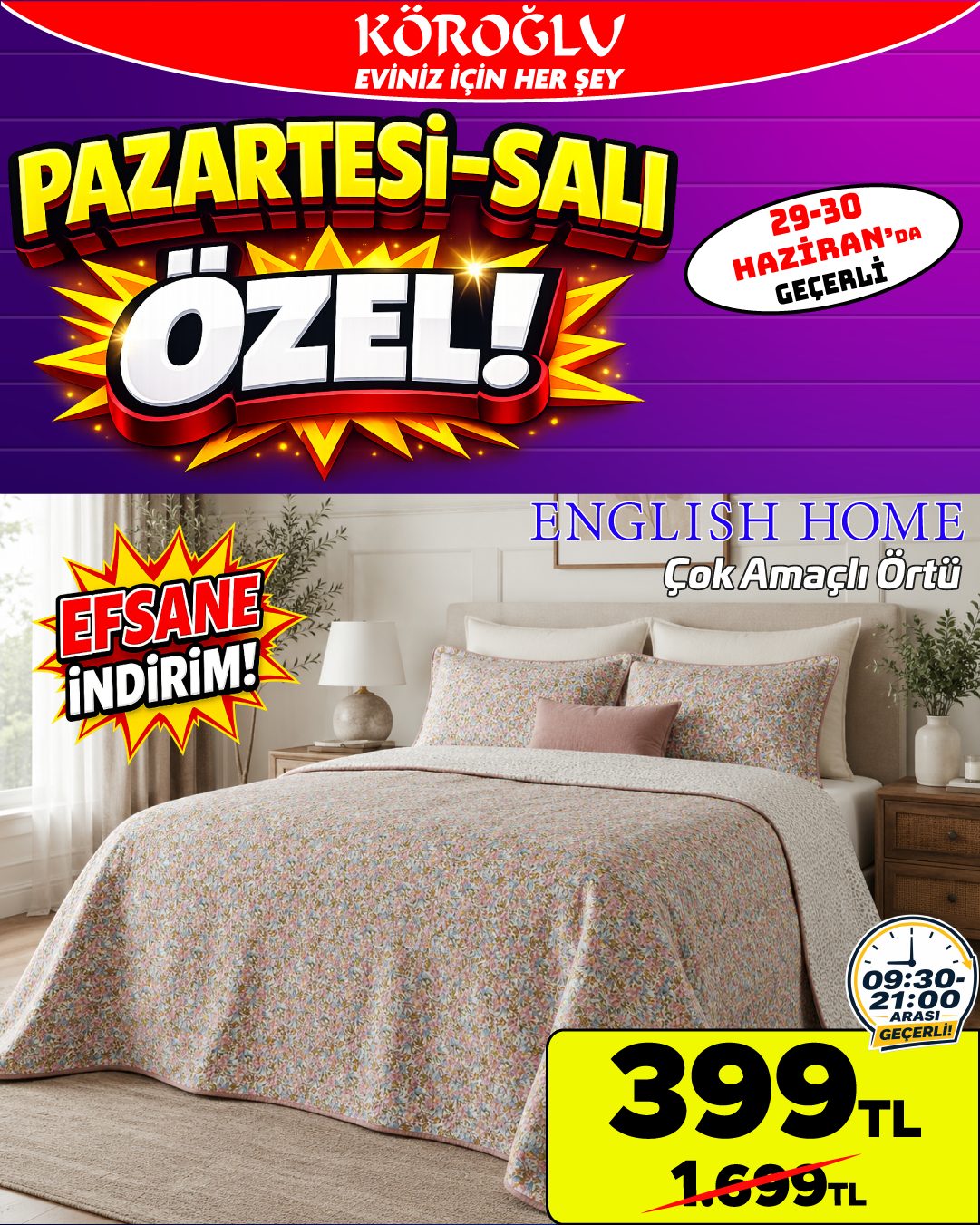 English Home Çok Amaçlı Örtü Main image