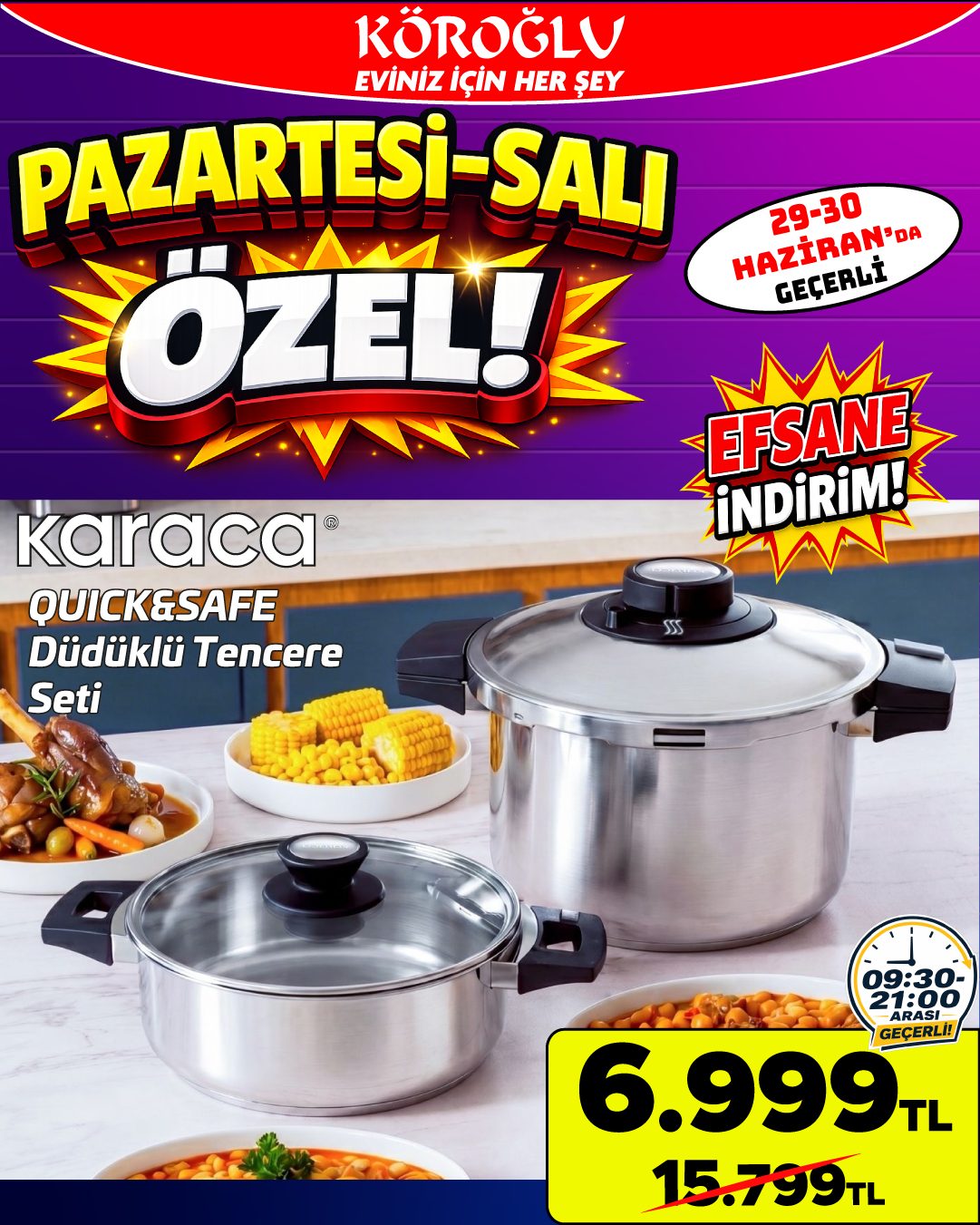 Karaca Quick Safe Düdüklü Tencere Seti Main image