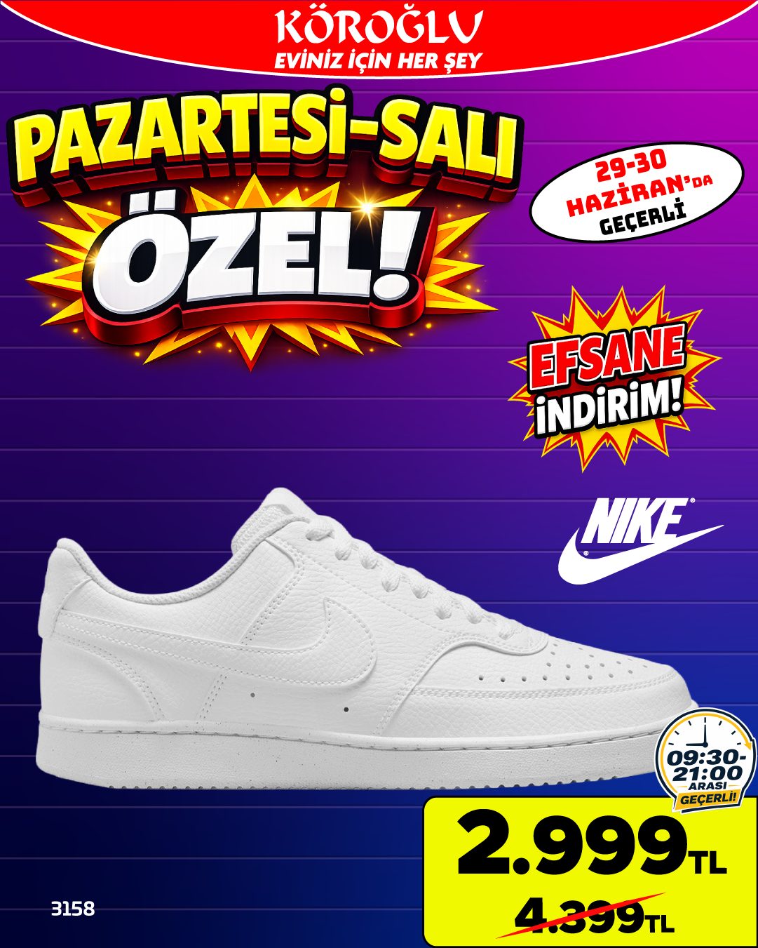Nike Beyaz Spor Ayakkabı