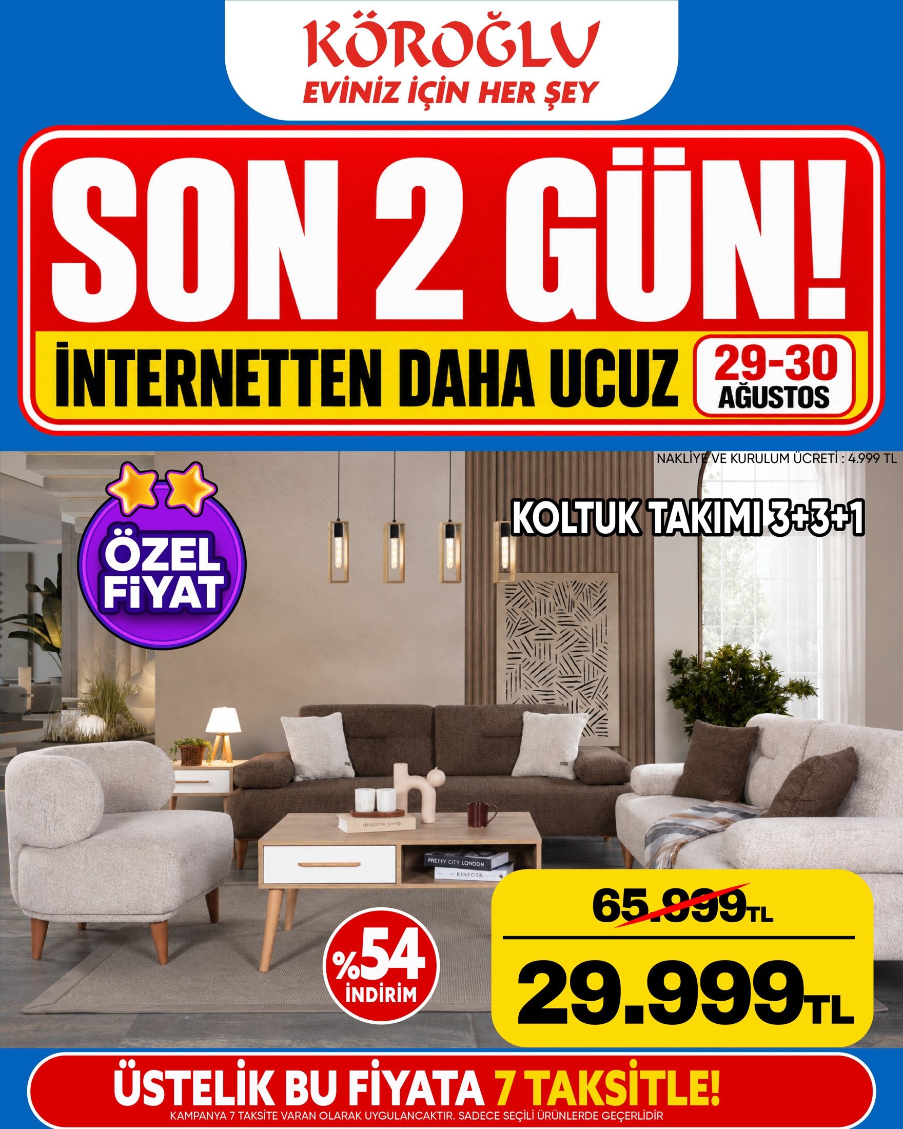 Koltuk Takımı 3+3+1 Model 2