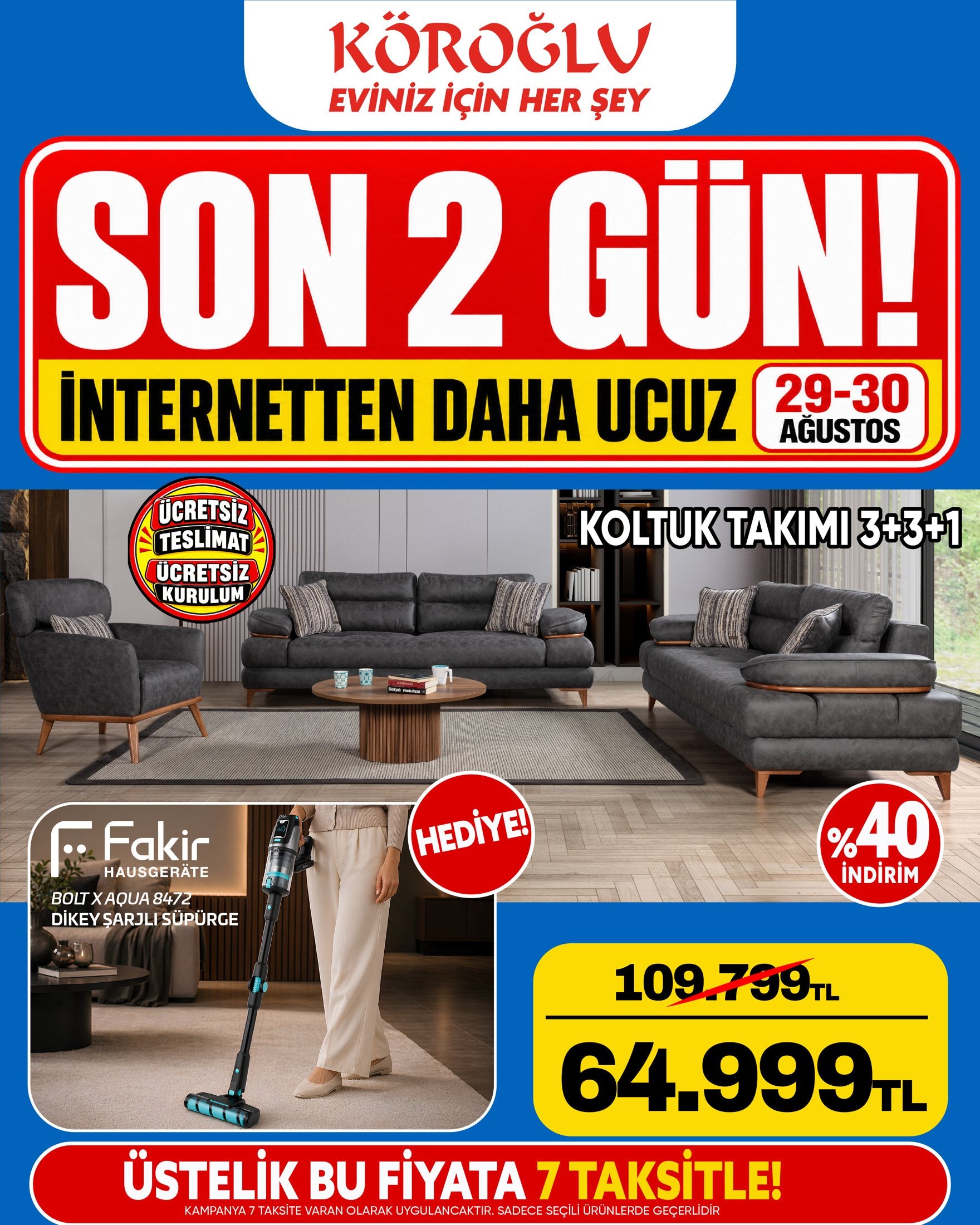 Koltuk Takımı 3+3+1 Model 3