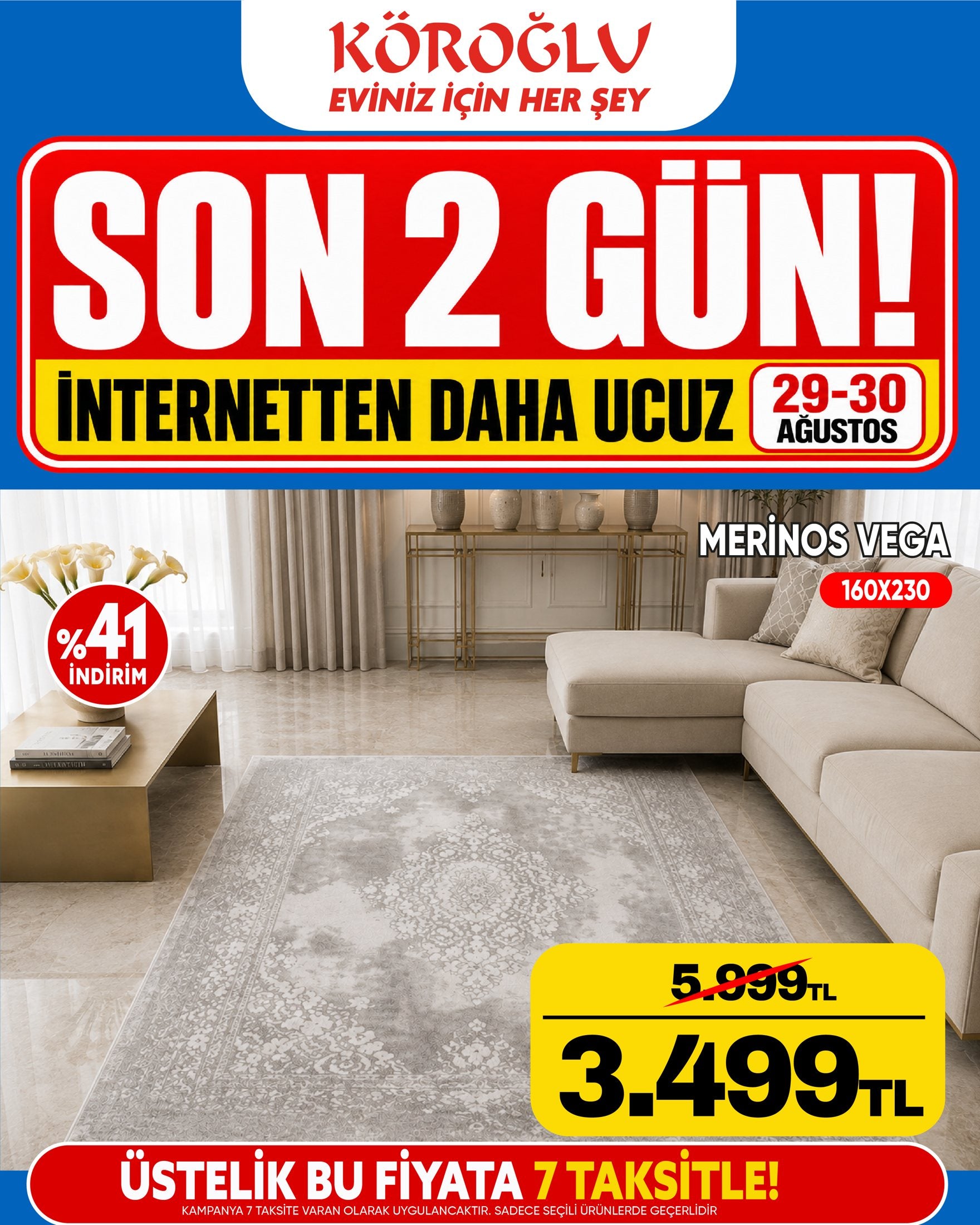 Merinos Vega Halı 160x230