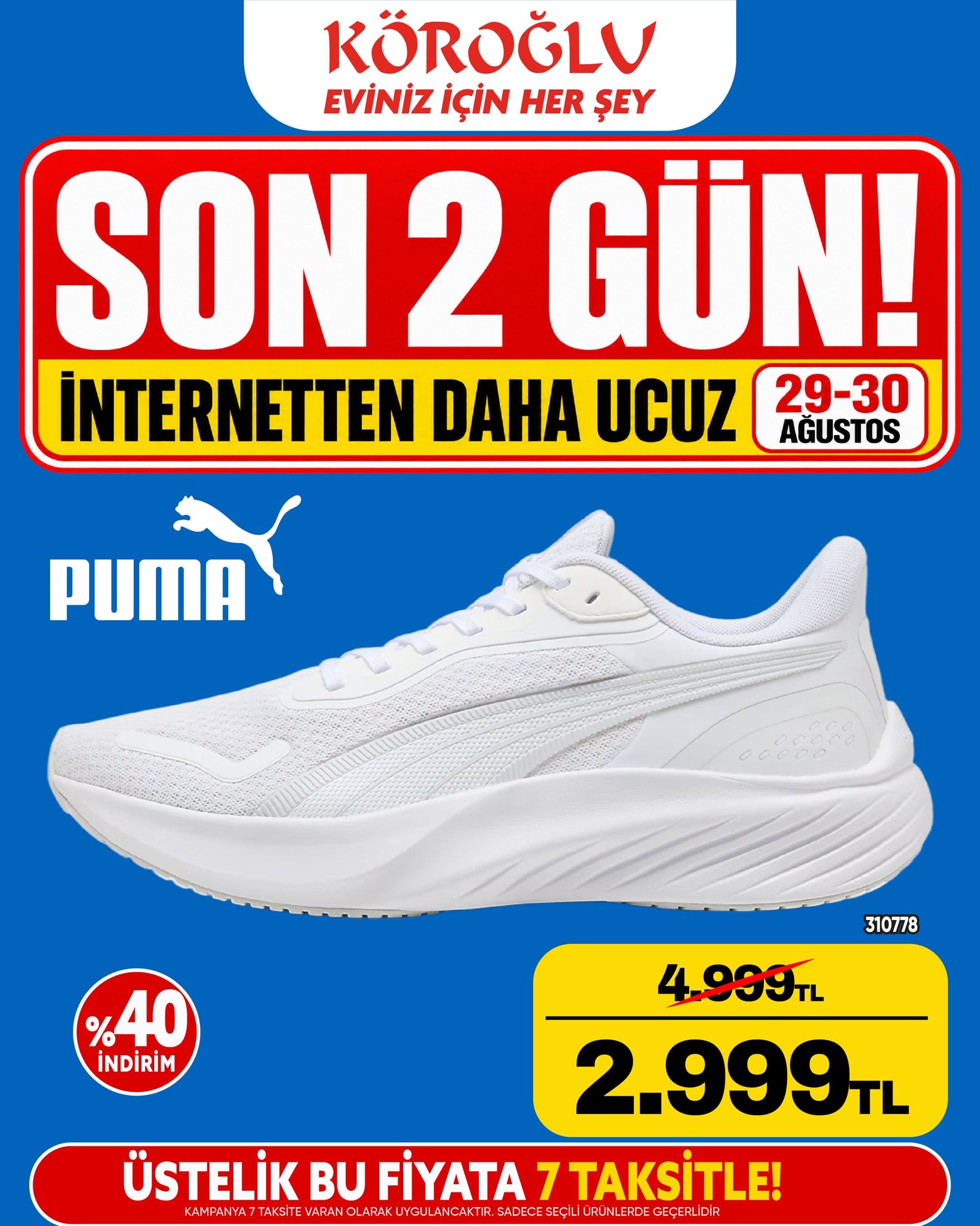 Puma Beyaz Spor Ayakkabı