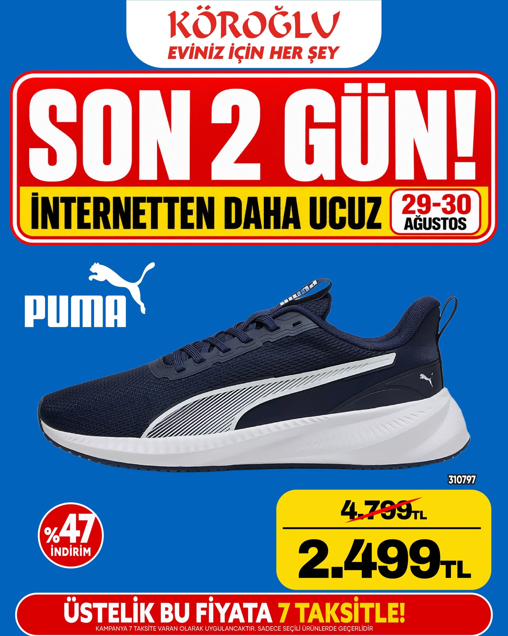 Puma Lacivert Spor Ayakkabı