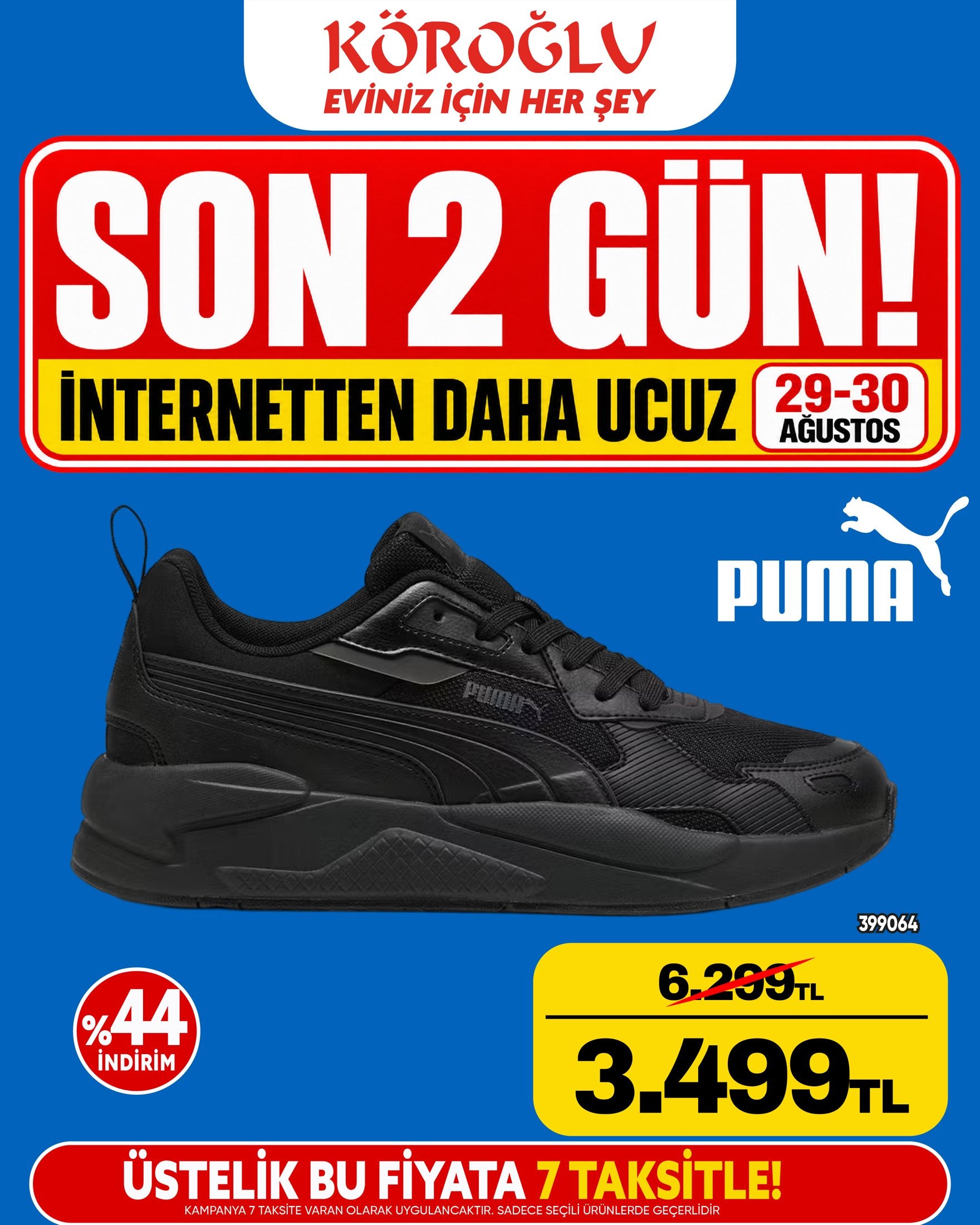 Puma Siyah Spor Ayakkabı Main image