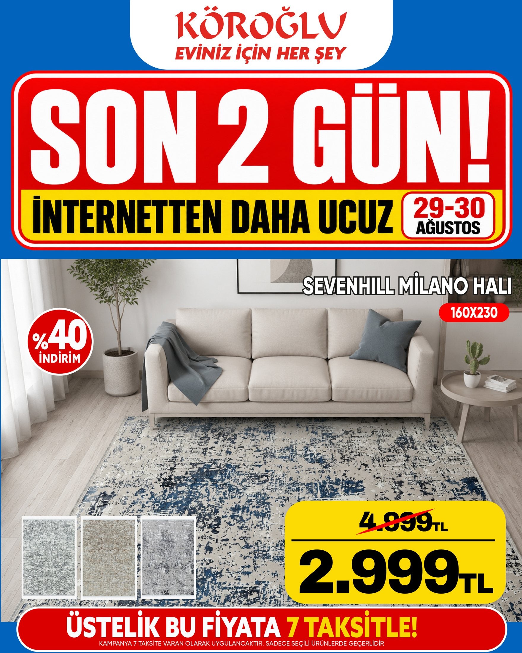 Sevenhill Milano Halı 160x230 Main image