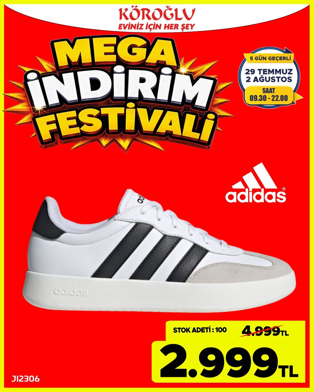 Adidas Beyaz Spor Ayakkabi Main image