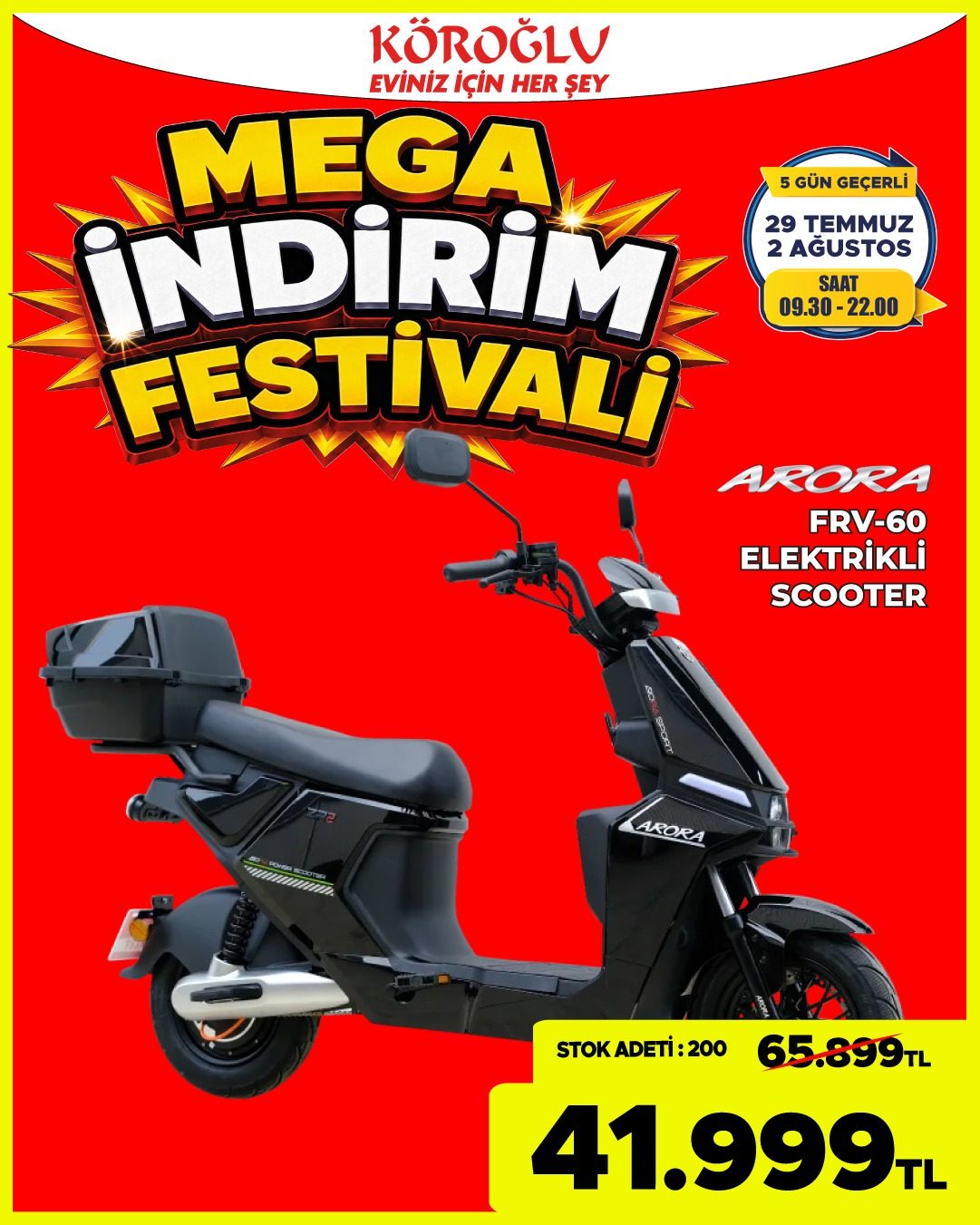 Akorea APV 09 Elektrikli Scooter Main image