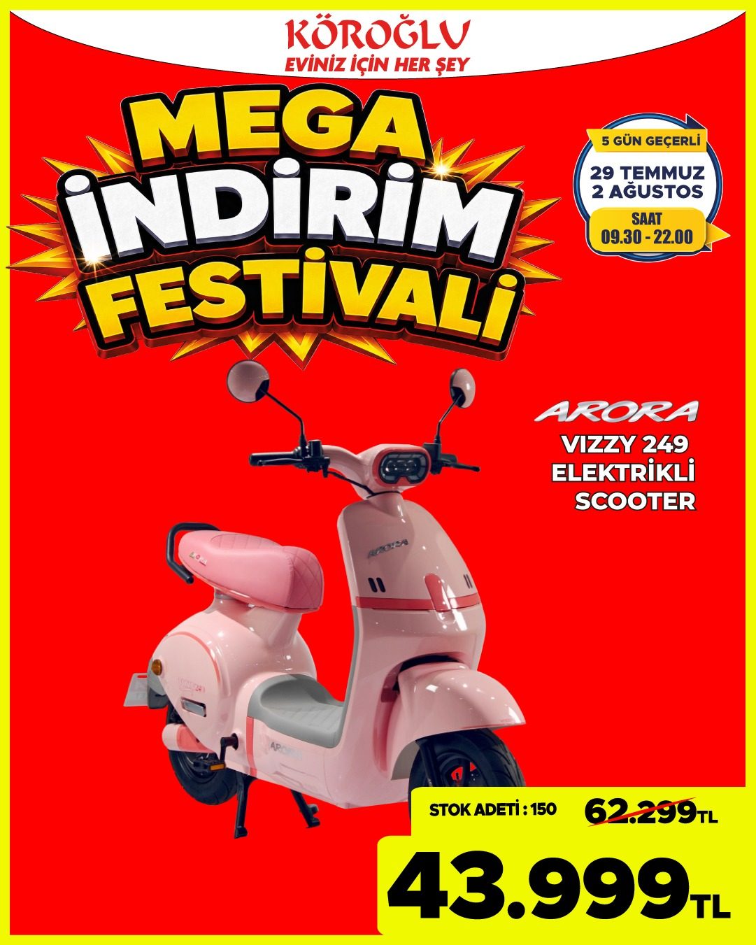 Akorea Lizzy 249 Elektrikli Scooter