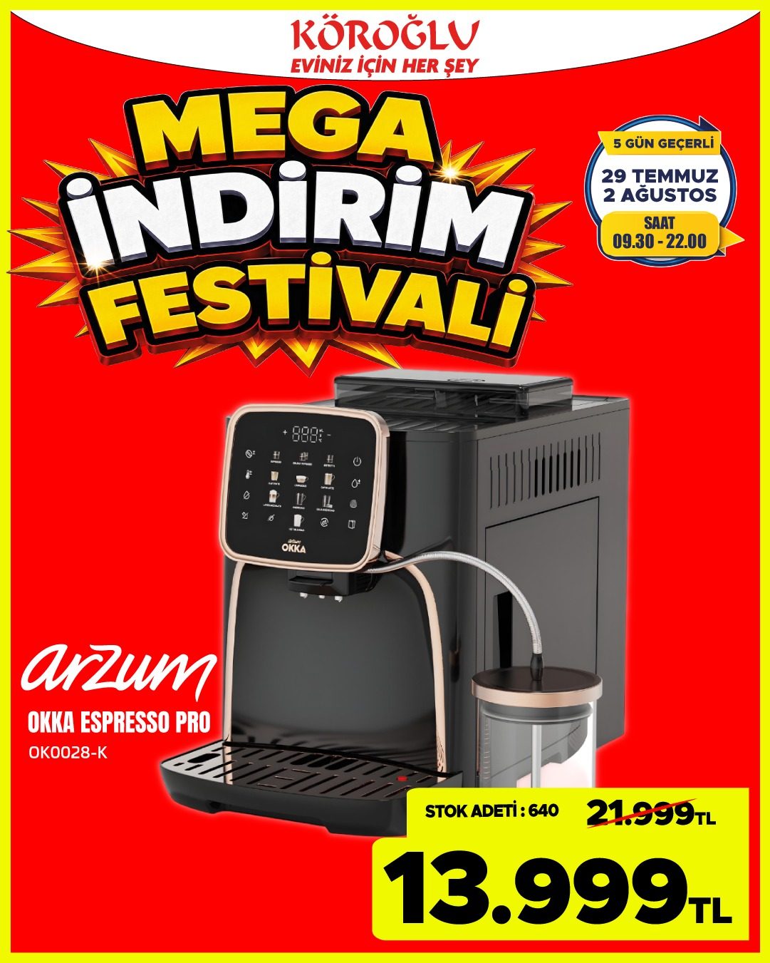 Arzum Okka Espresso pro