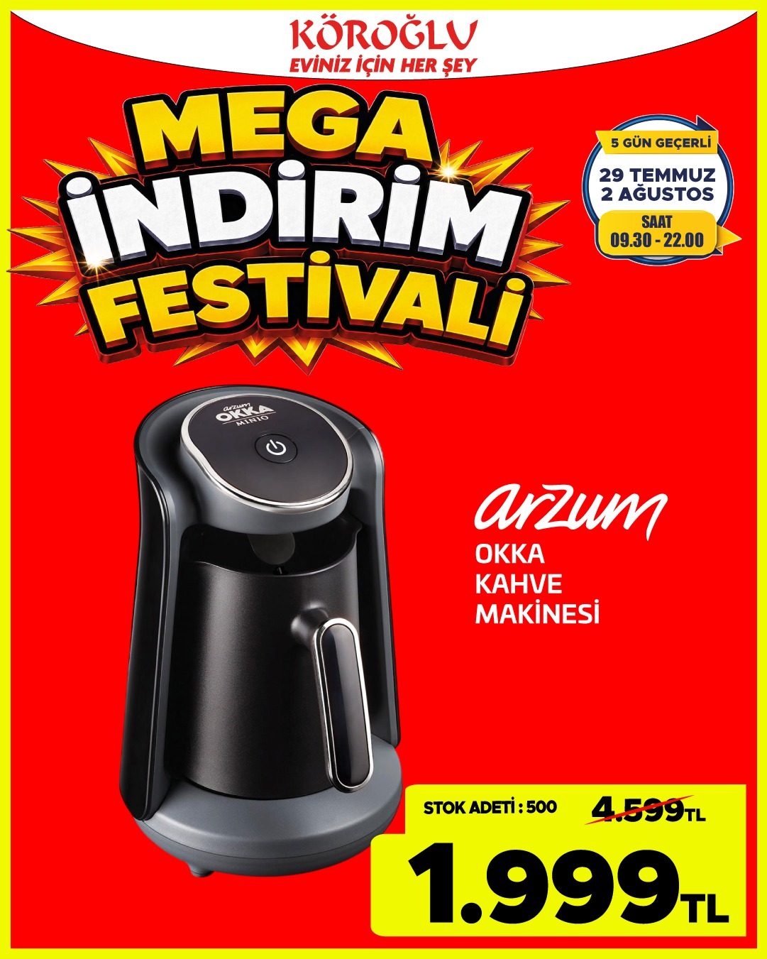 Arzum Okka Kahve Makinesi Main image