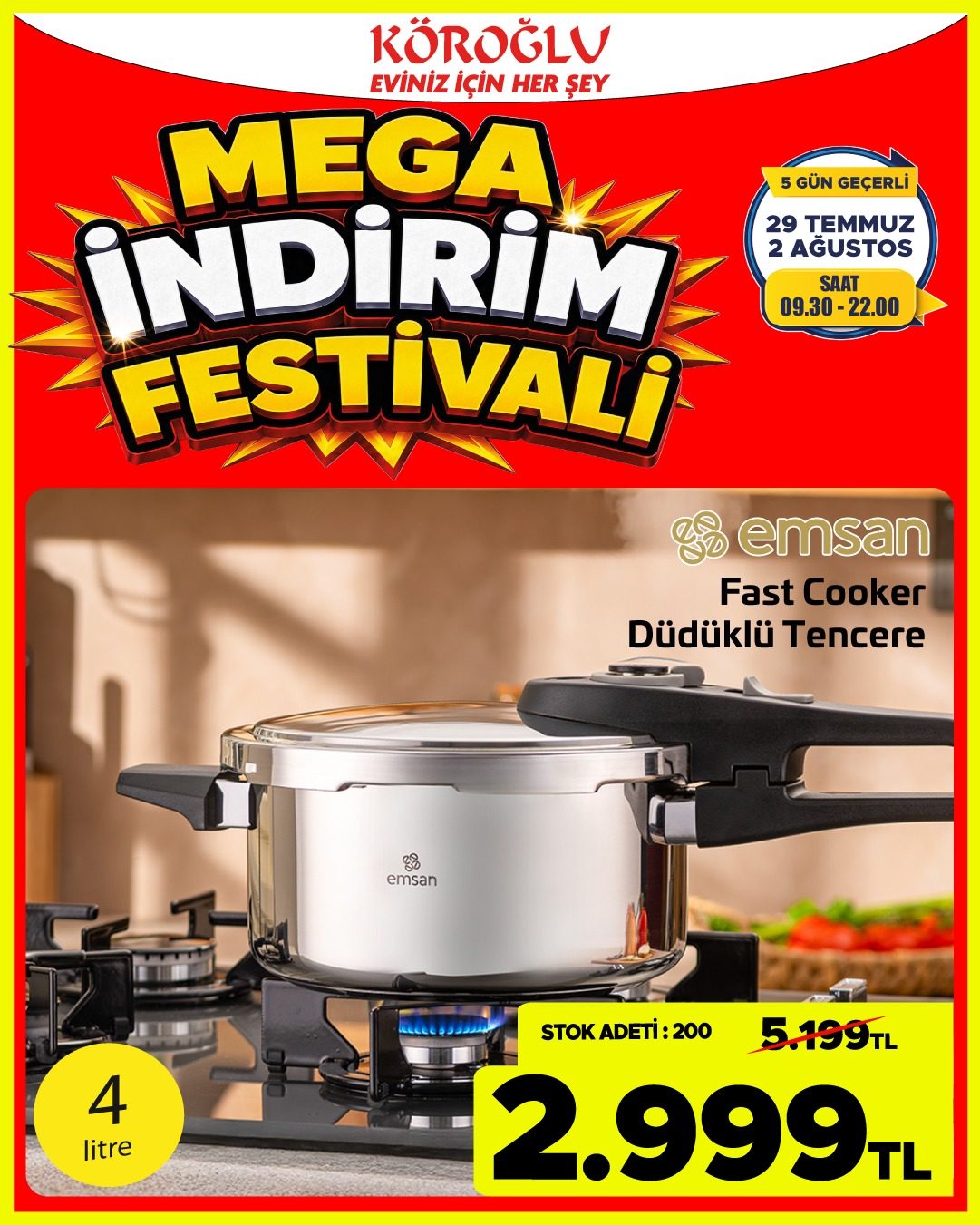 Emsan Fast Cooker Düdüklü Tencere Main image