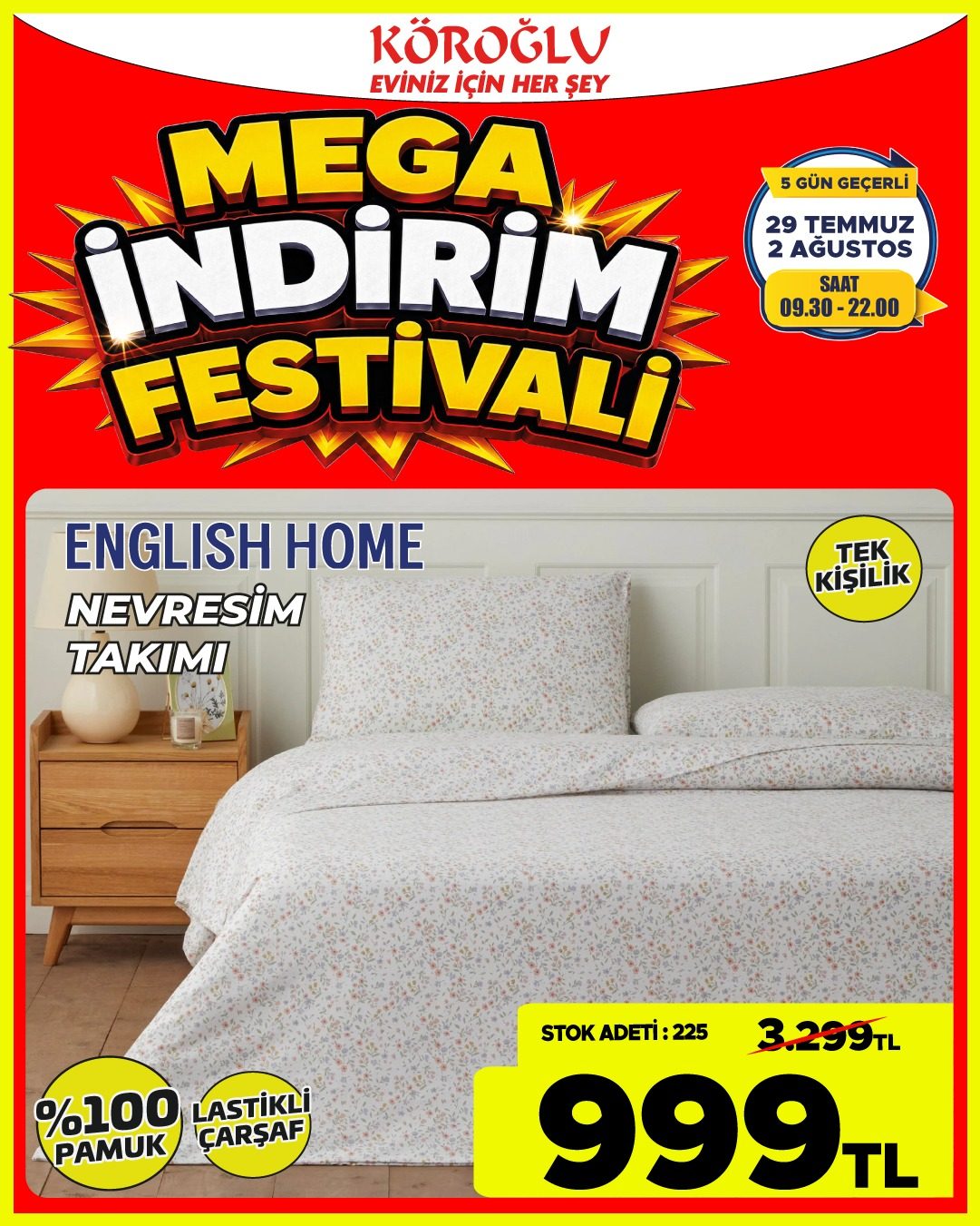 English Home Nevresim Takımı Tek Kişilik Main image