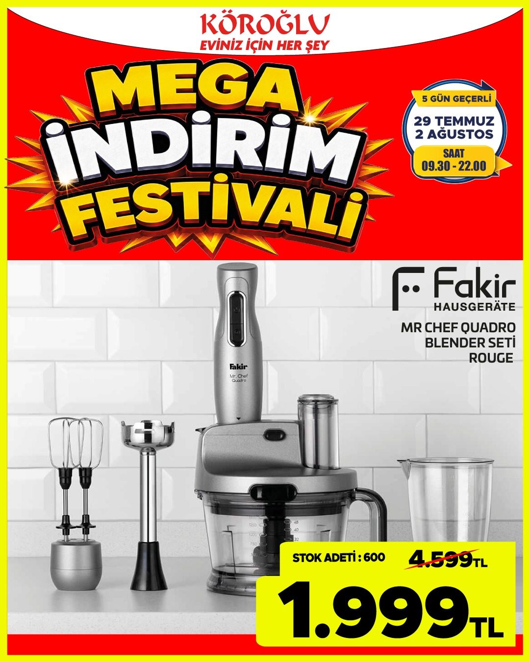 Fakir Mr Chef Quadro Set Blender