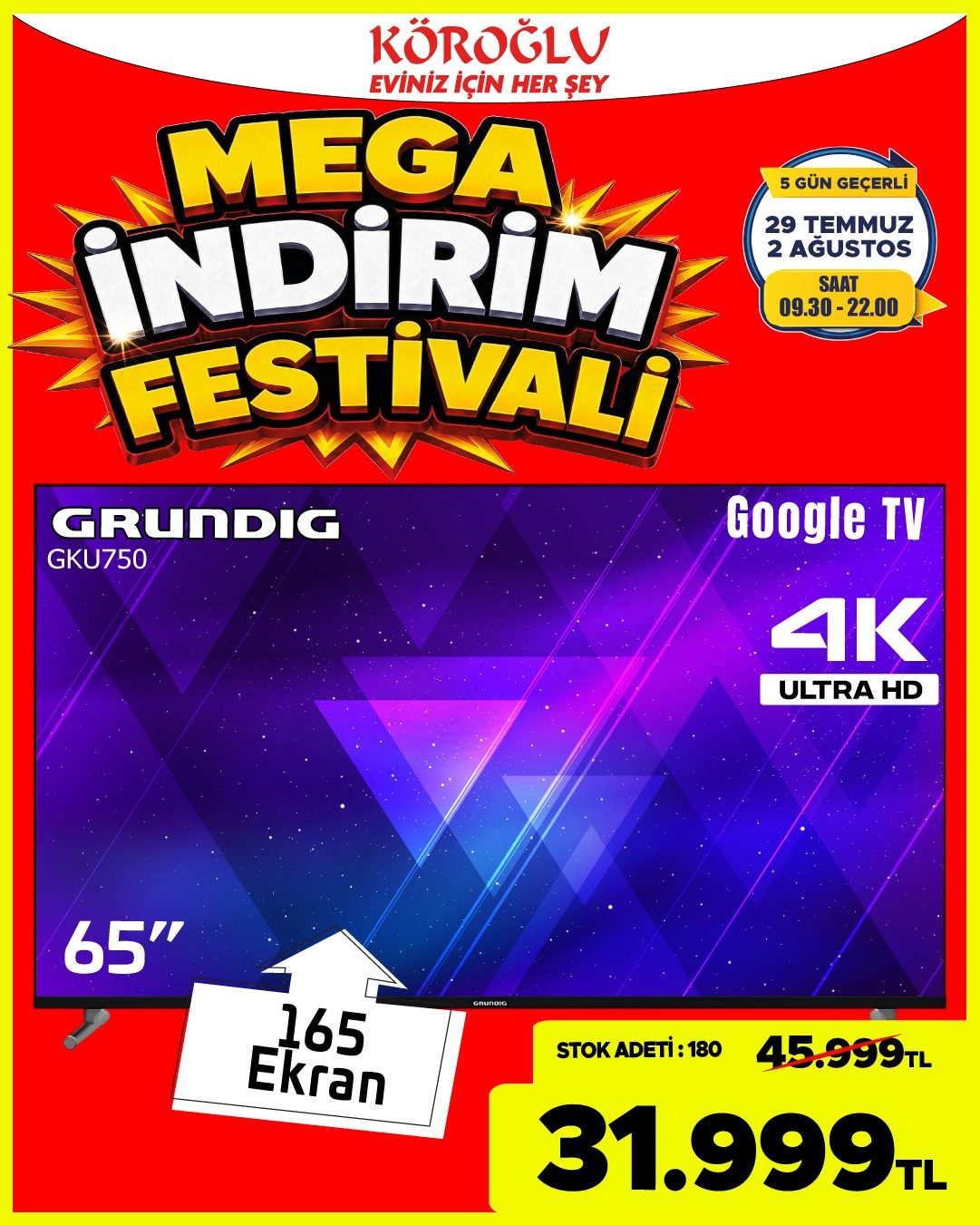 Grundig 65 İnç Google TV Main image