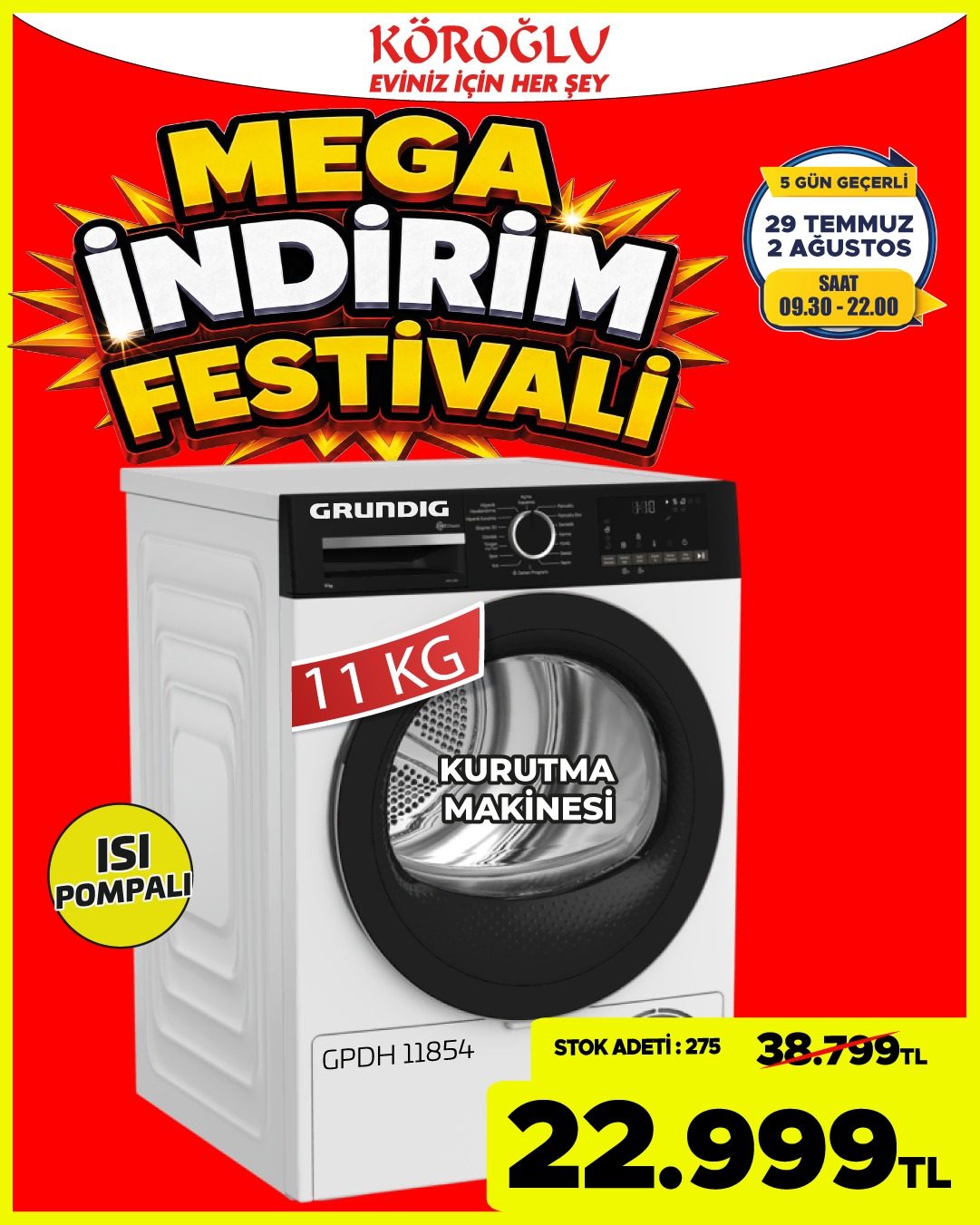 Grundig Kurutma Makinesi Main image