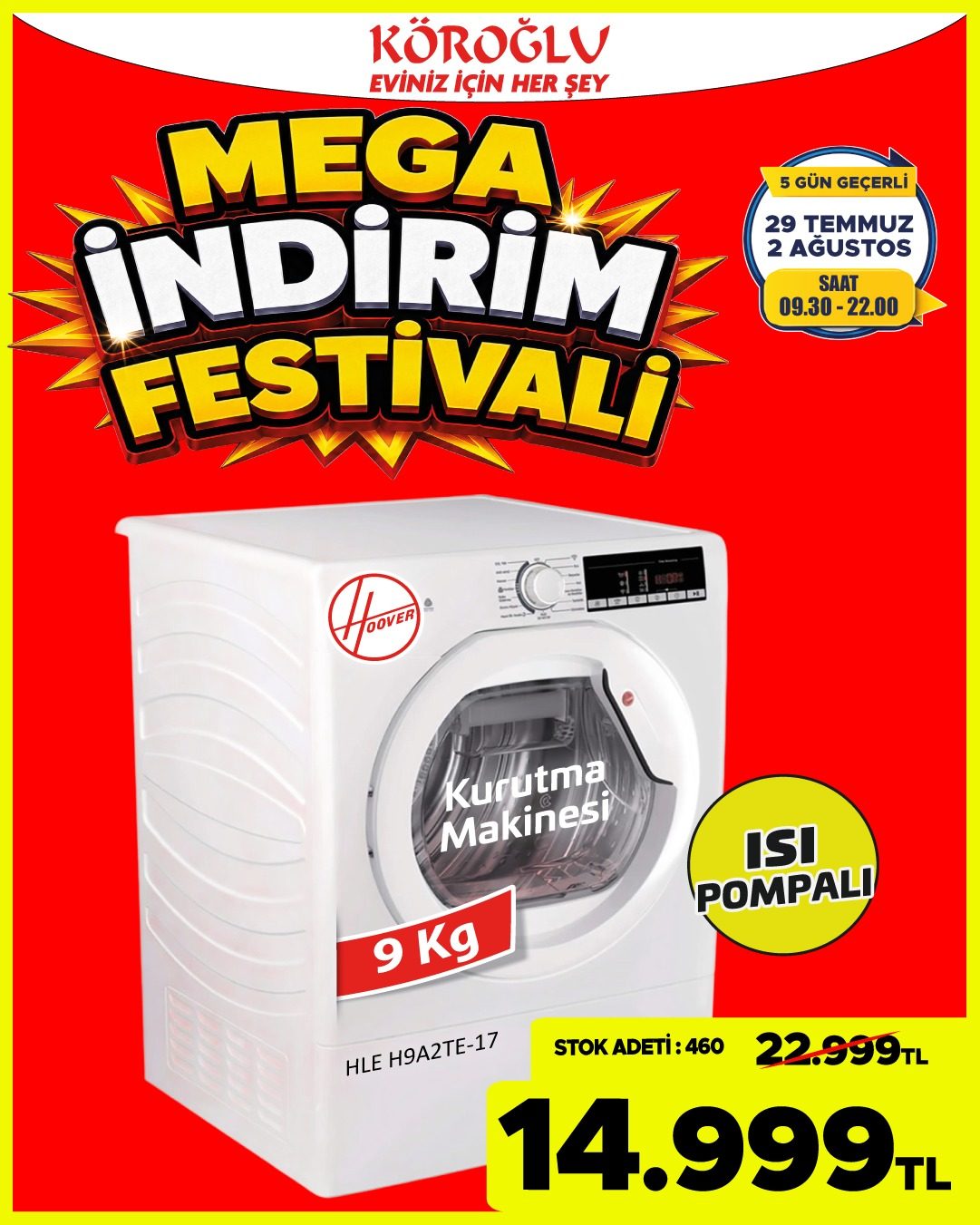 Hoover Kurutma Makinesi Main image