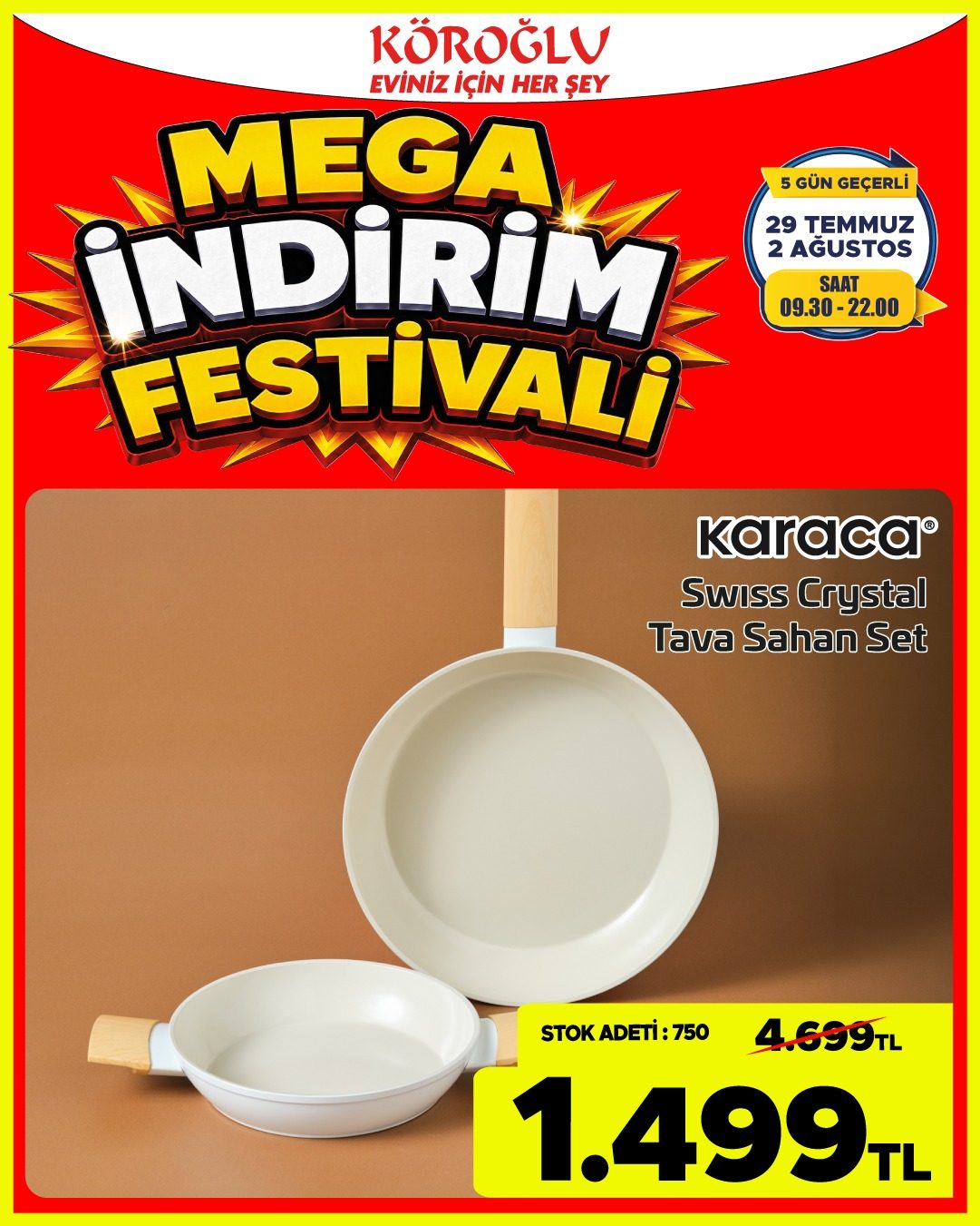 Karaca Swiss Crystal Tava Sahan Seti