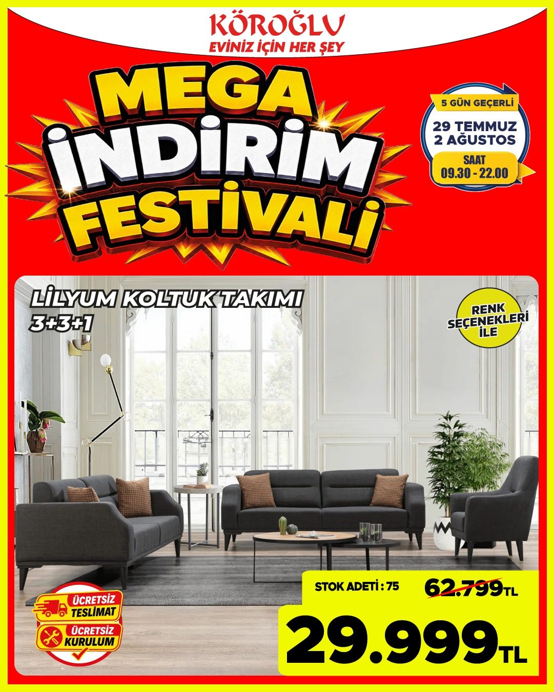 Lityum Koltuk Takımı 3 3