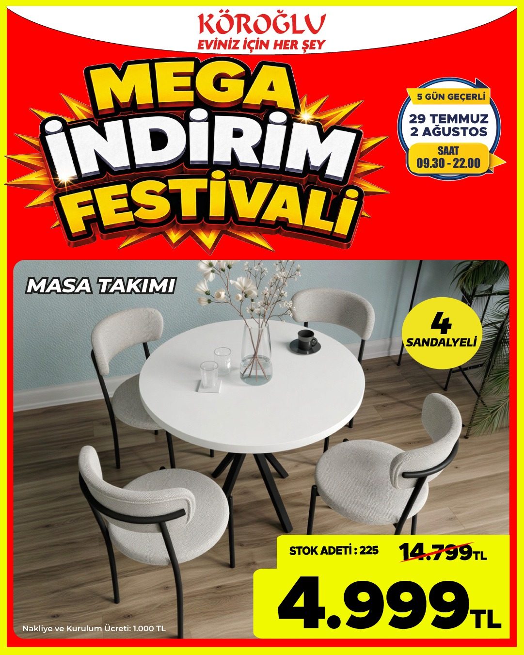 Masa Takımı Yuvarlak Main image
