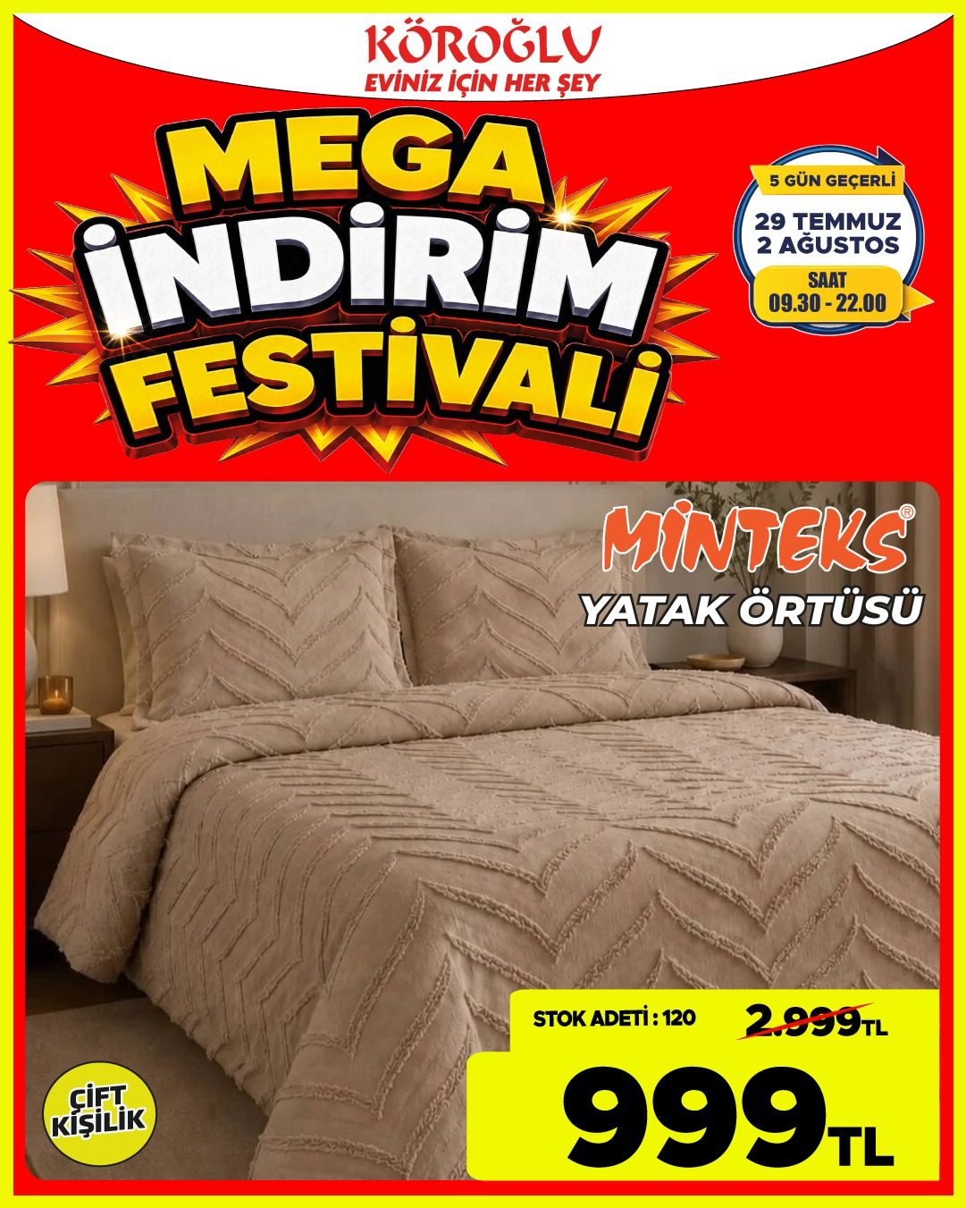Minteks Yatak Örtüsü
