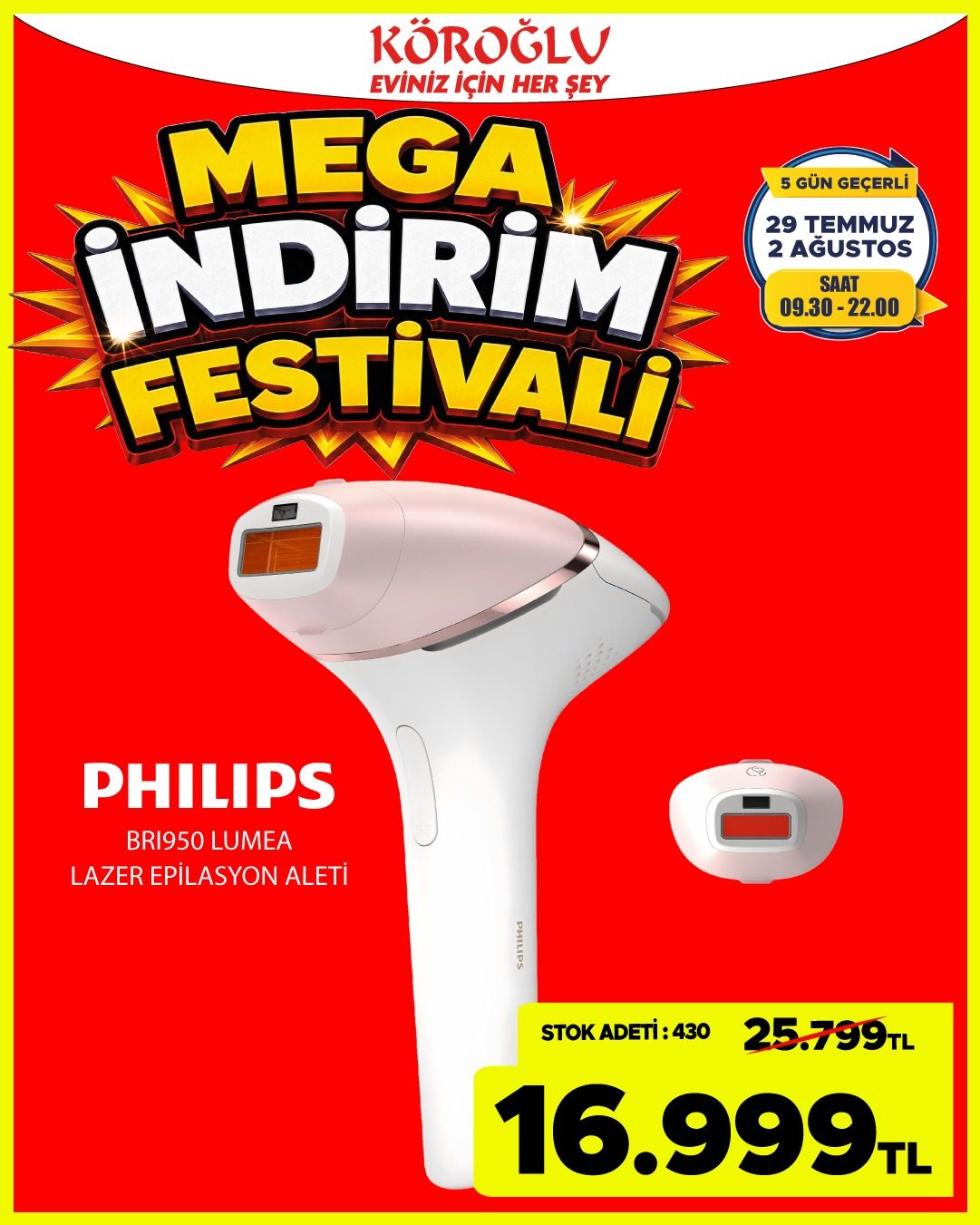 Philips Lumea Lazer Epilasyon Aleti
