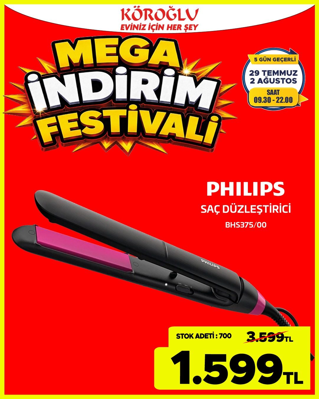 Philips Saç Düzleştirici