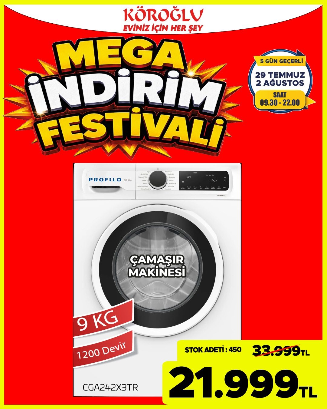 Profilo Çamaşır Makinesi