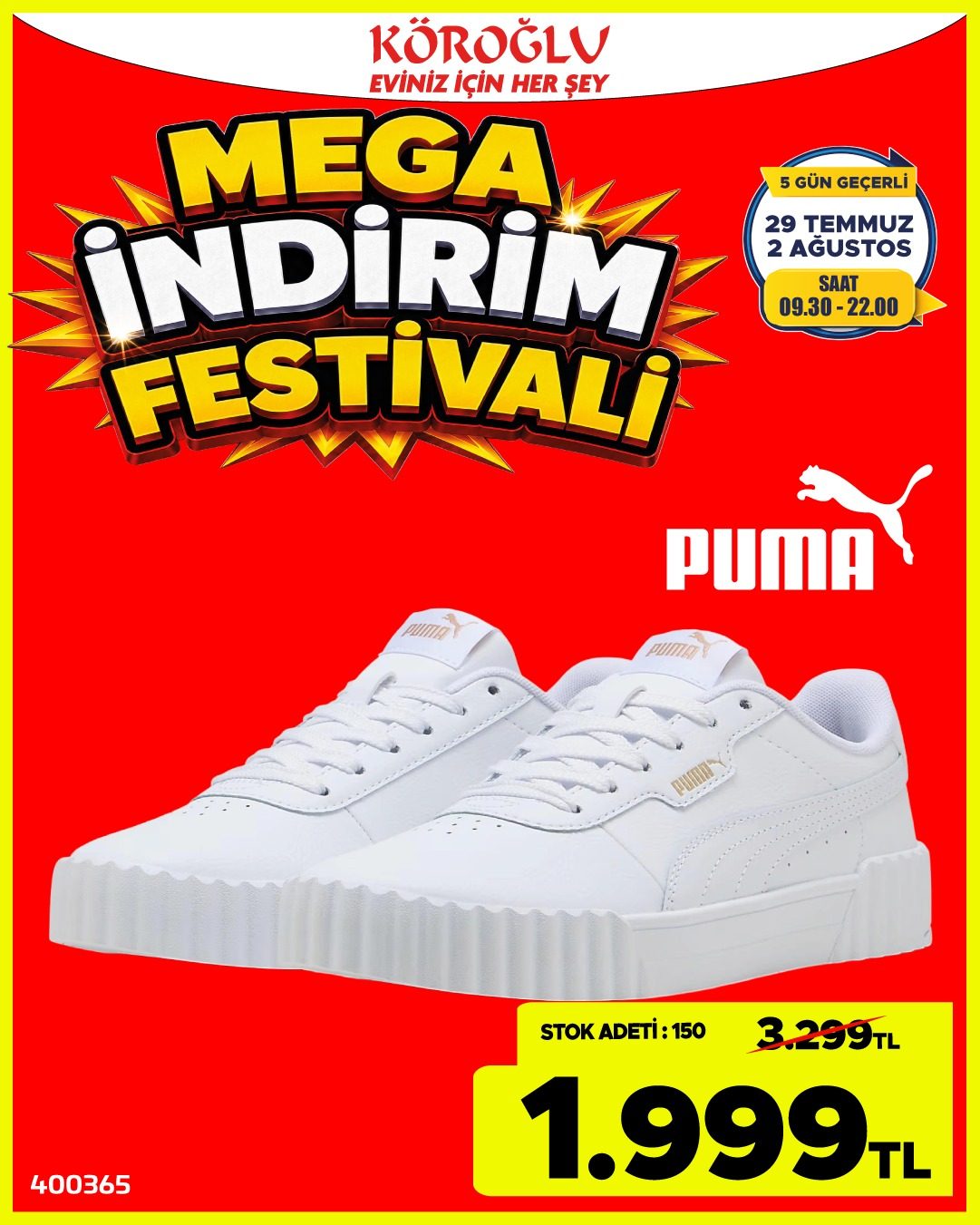 Puma Beyaz Spor Ayakkabi