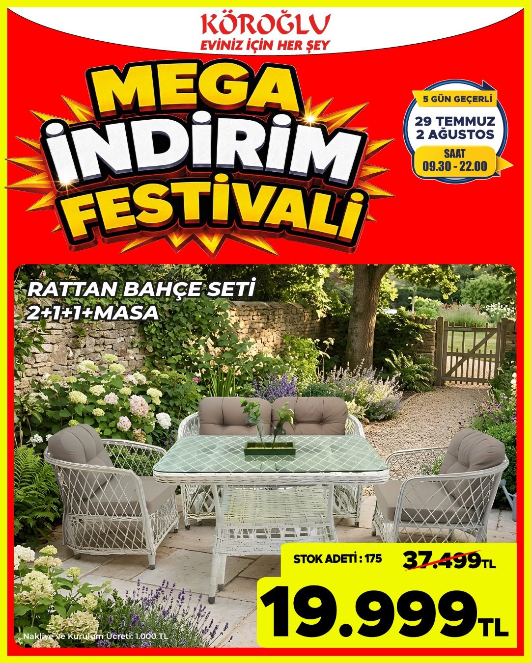 Rattan Bahce Seti