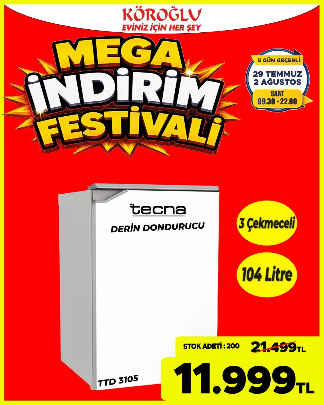 Tecna Derin Dondurucu